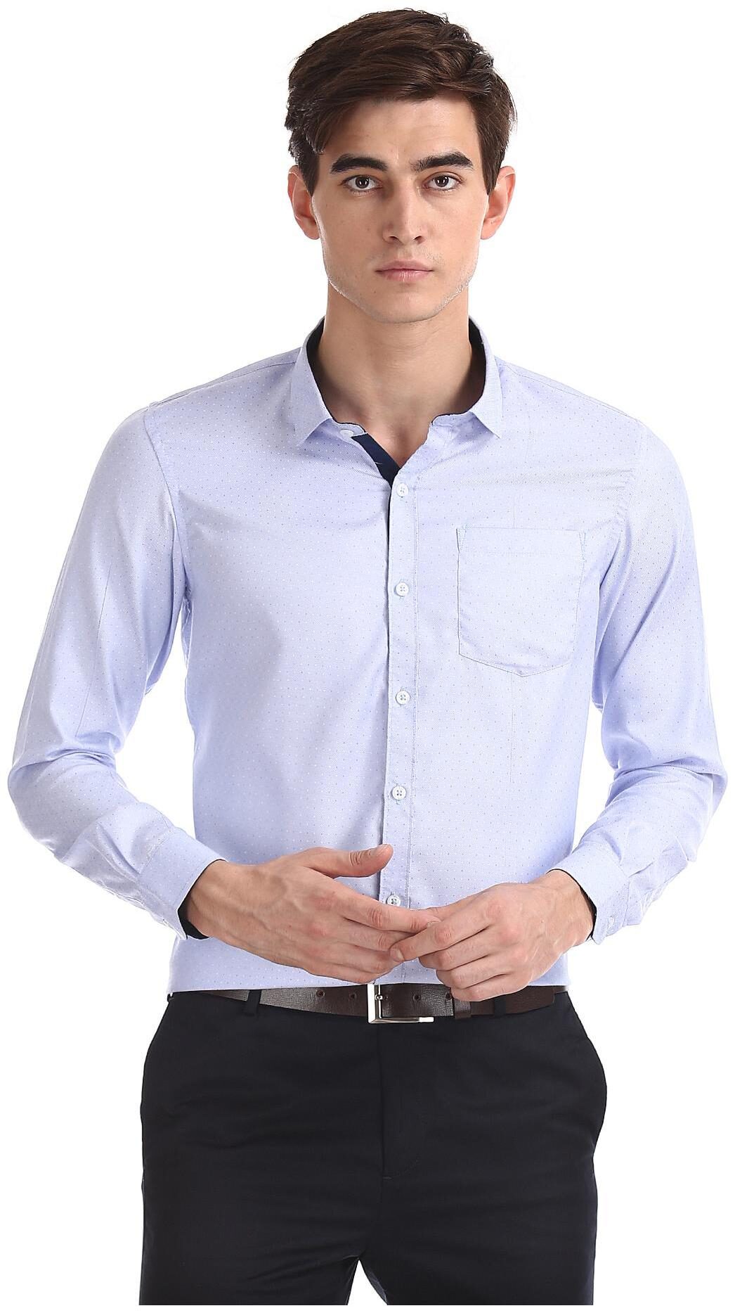 

Excalibur Men Regular fit Formal Shirt - Blue
