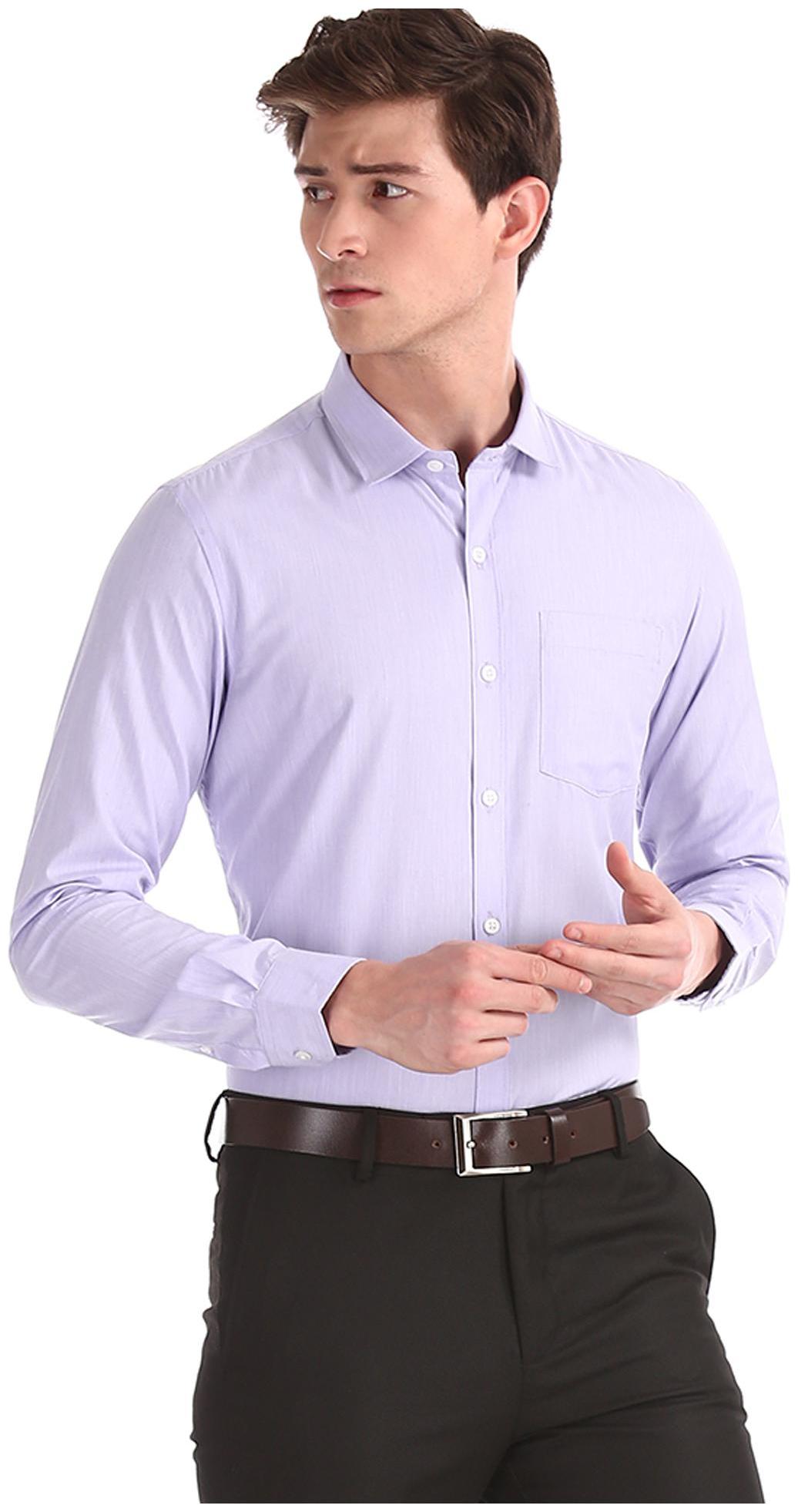 

Excalibur Men Regular fit Formal Shirt - Purple