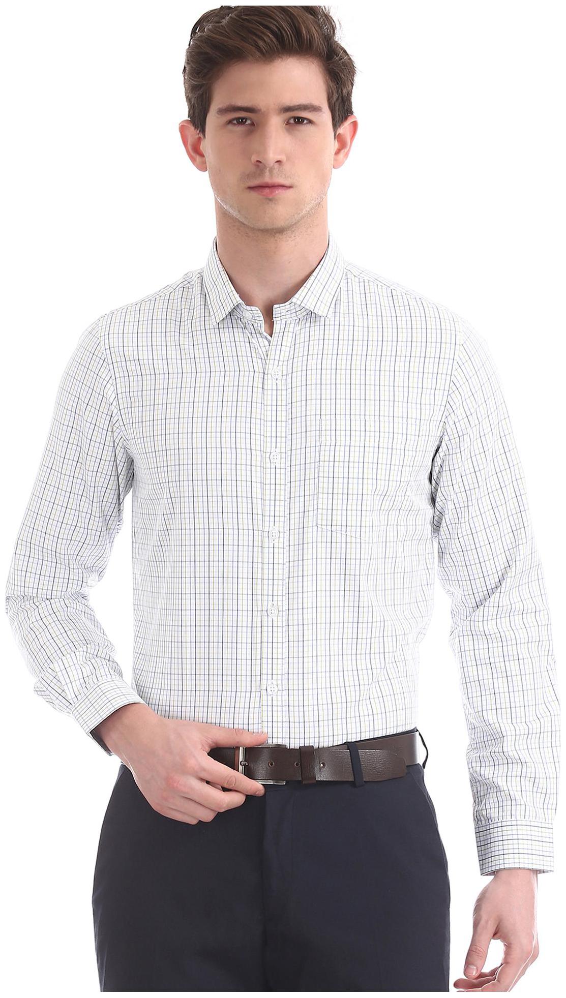 

Excalibur Men Regular fit Formal Shirt - White
