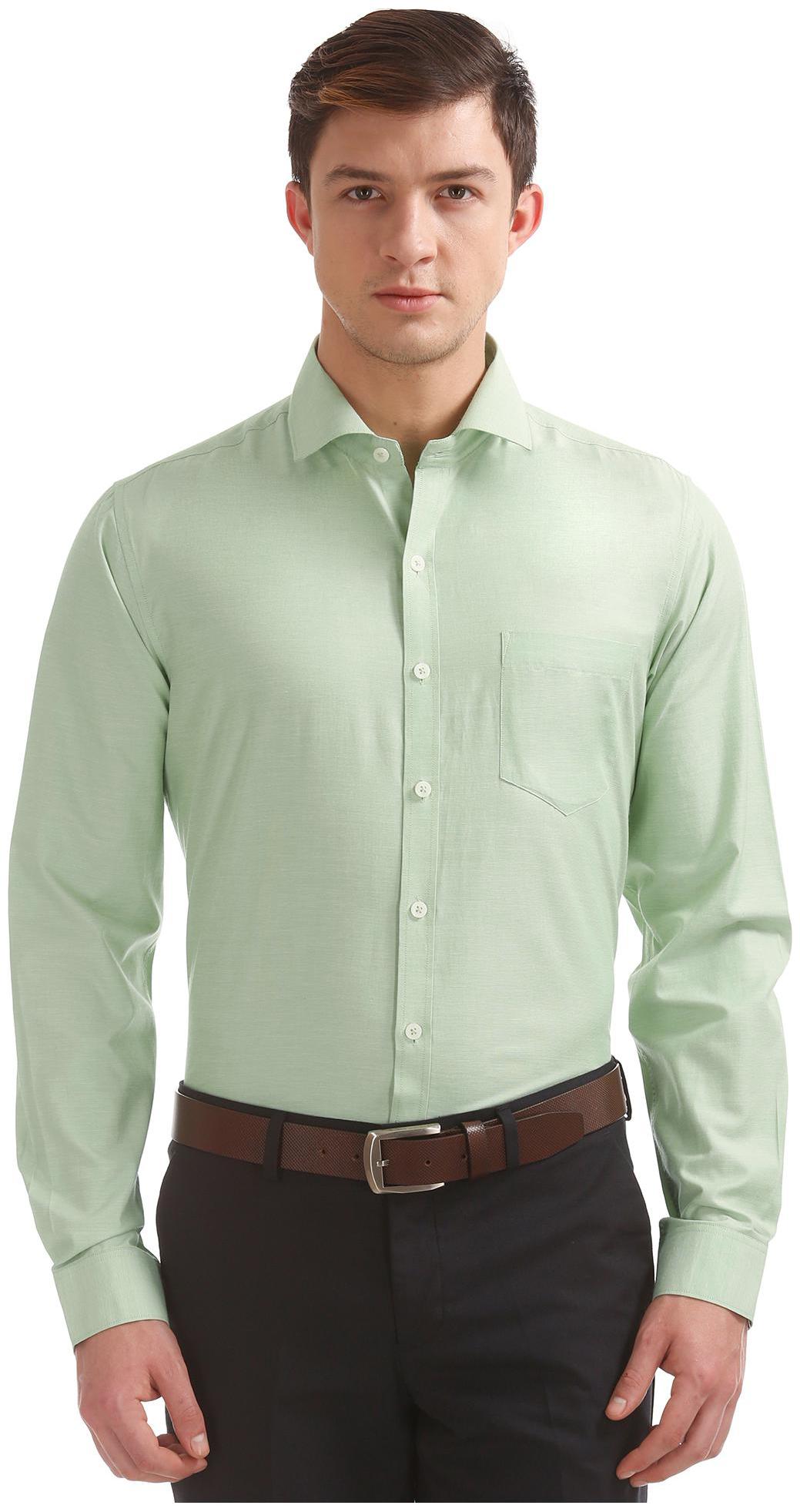 

Excalibur Men Regular fit Formal Shirt - Green