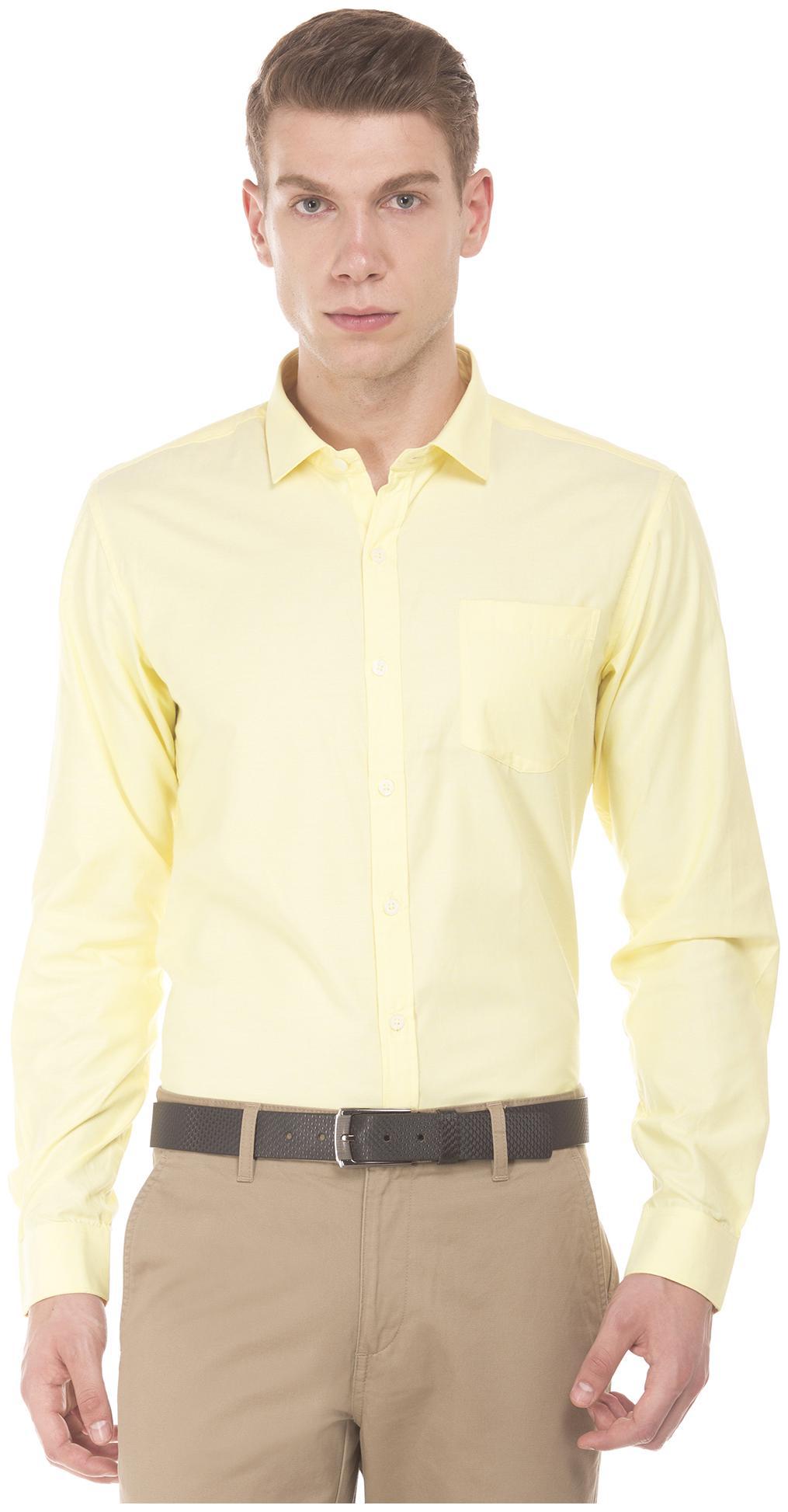 

Excalibur Men Regular fit Formal Shirt - Yellow