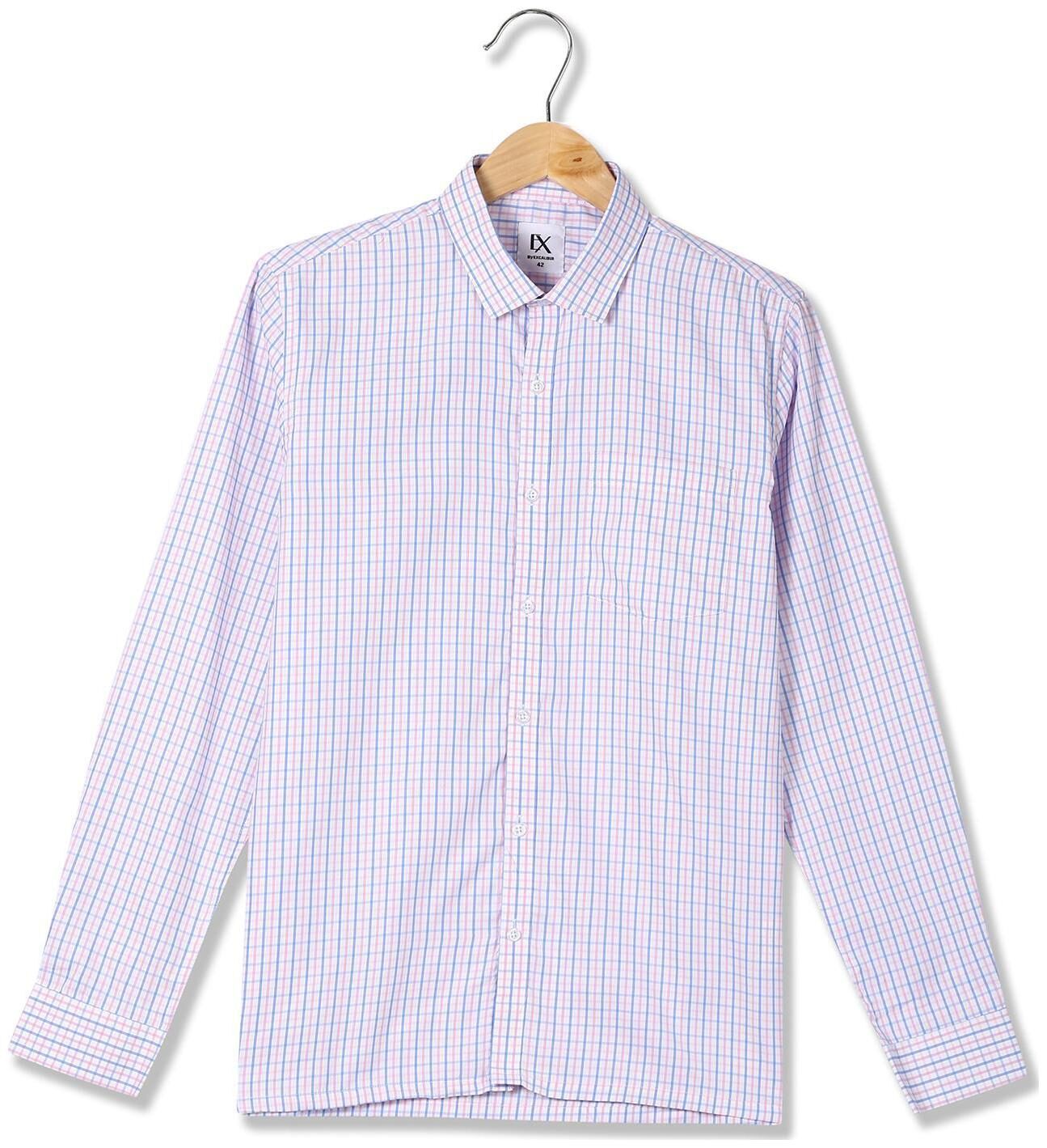 

Excalibur Men Regular fit Formal Shirt - Blue