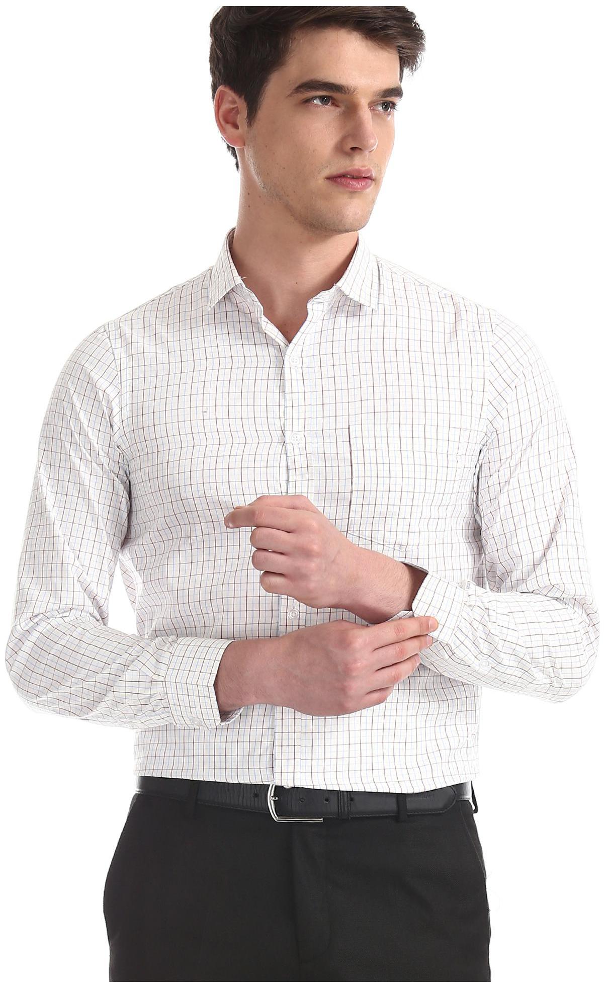 

Excalibur Men Regular fit Formal Shirt - White
