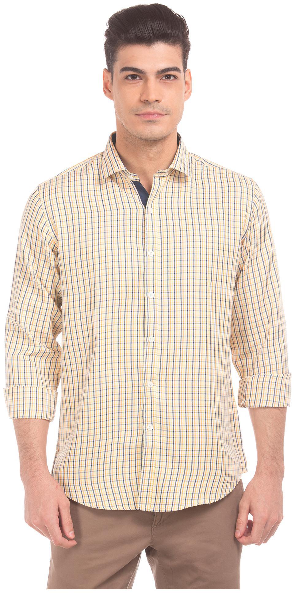 

Excalibur Men Regular fit Formal Shirt - Yellow