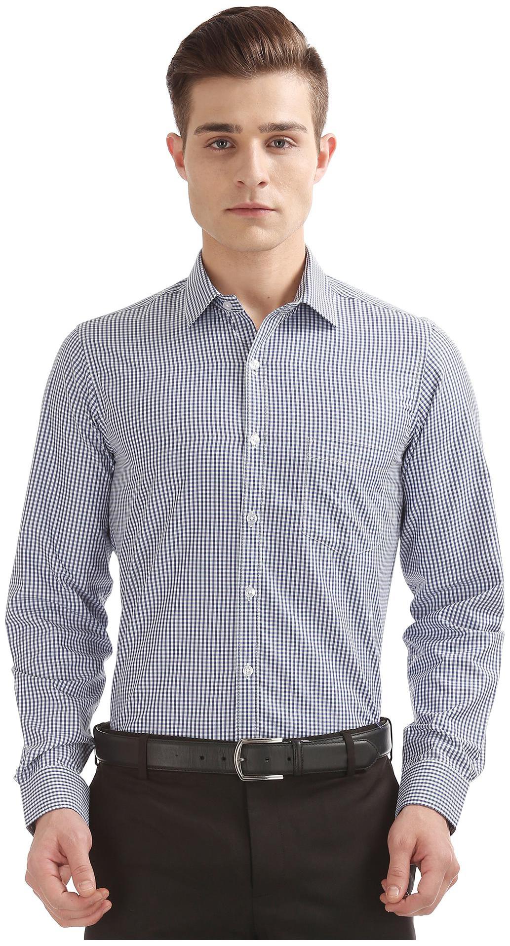 

Excalibur Men Slim fit Formal Shirt - Blue