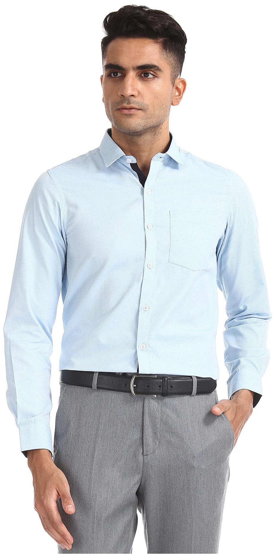 

Excalibur Men Slim fit Formal Shirt - Blue