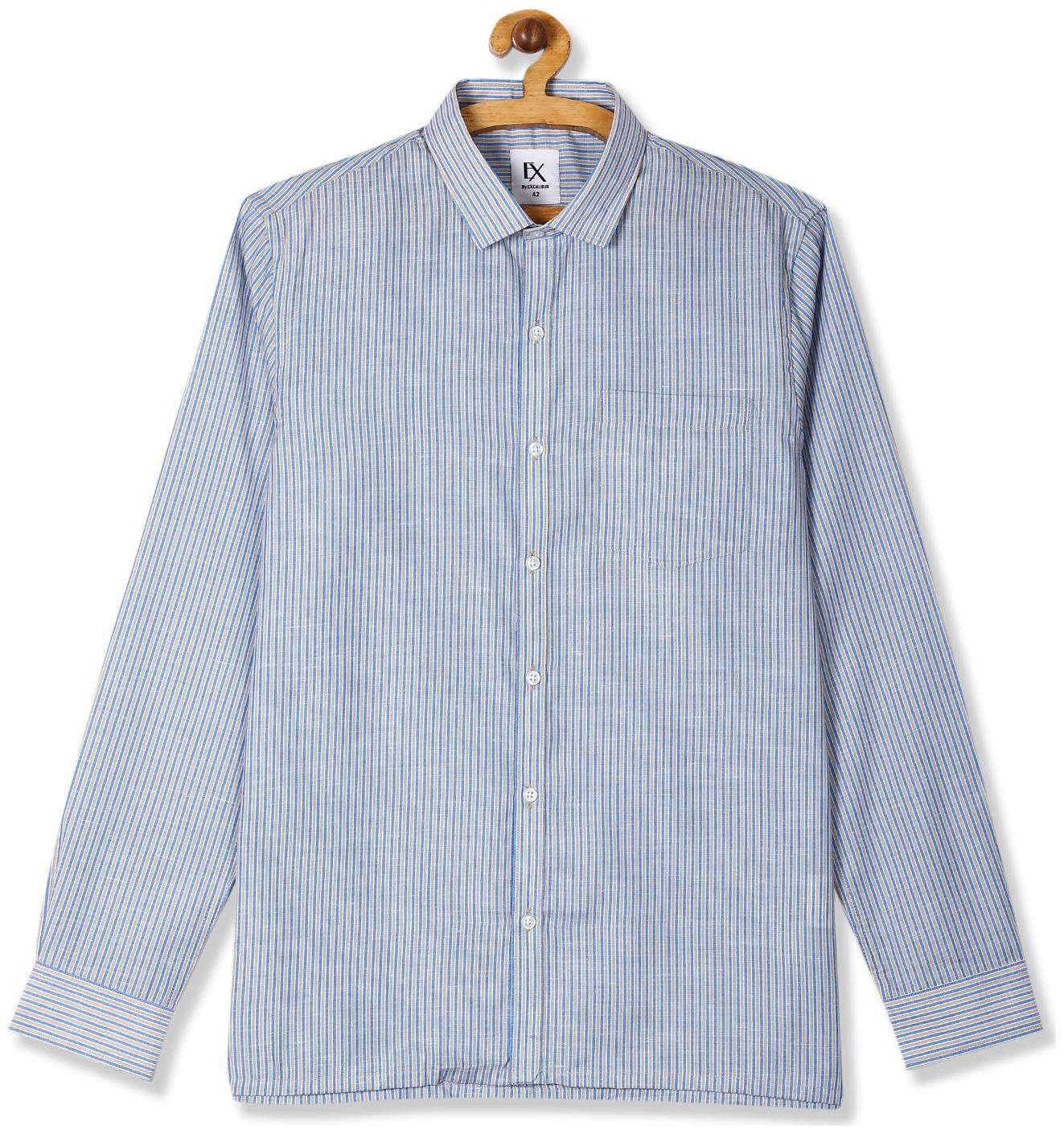 

Excalibur Men Regular fit Formal Shirt - Blue