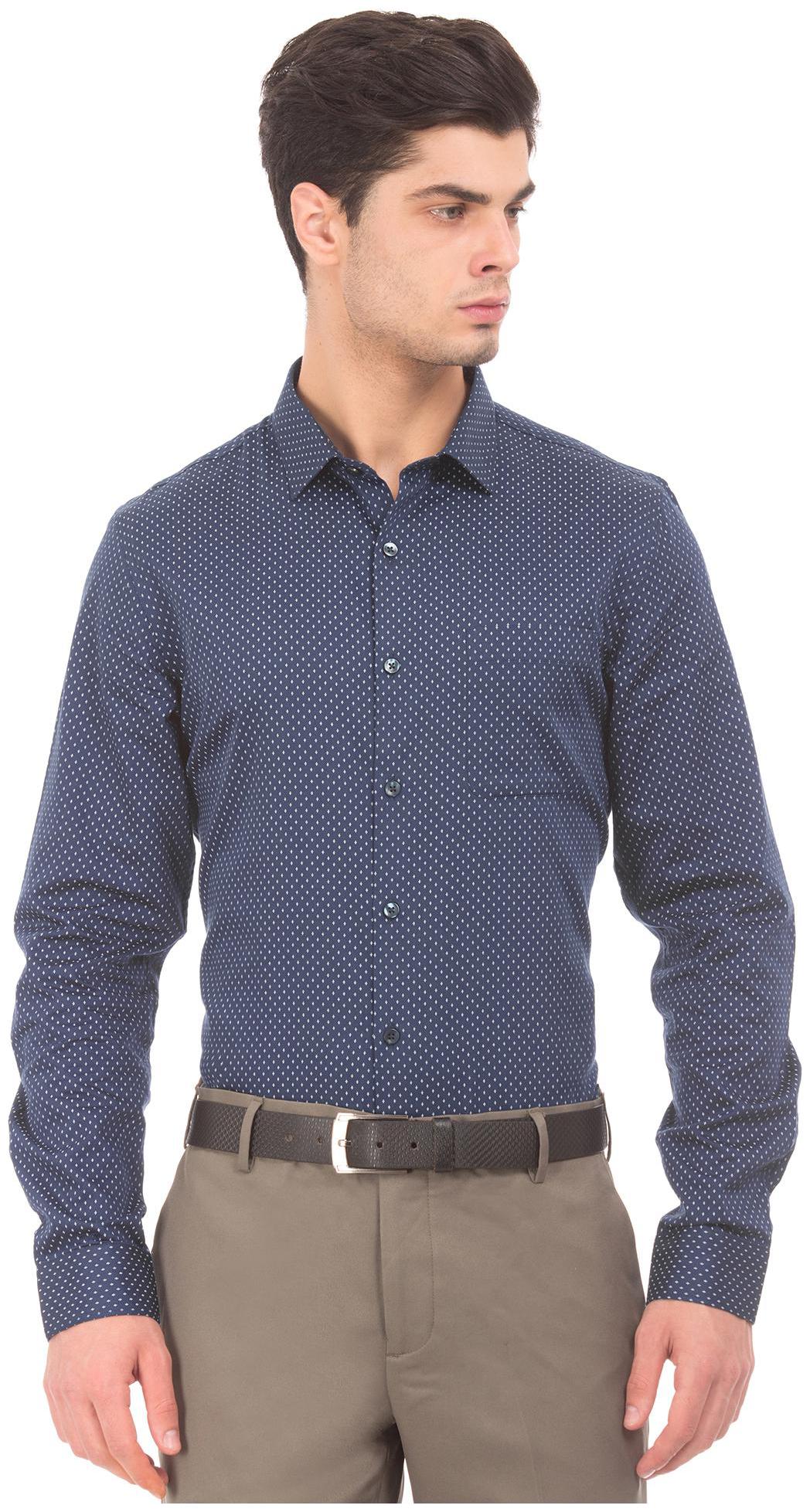 

Excalibur Men Super slim fit Formal Shirt - Blue