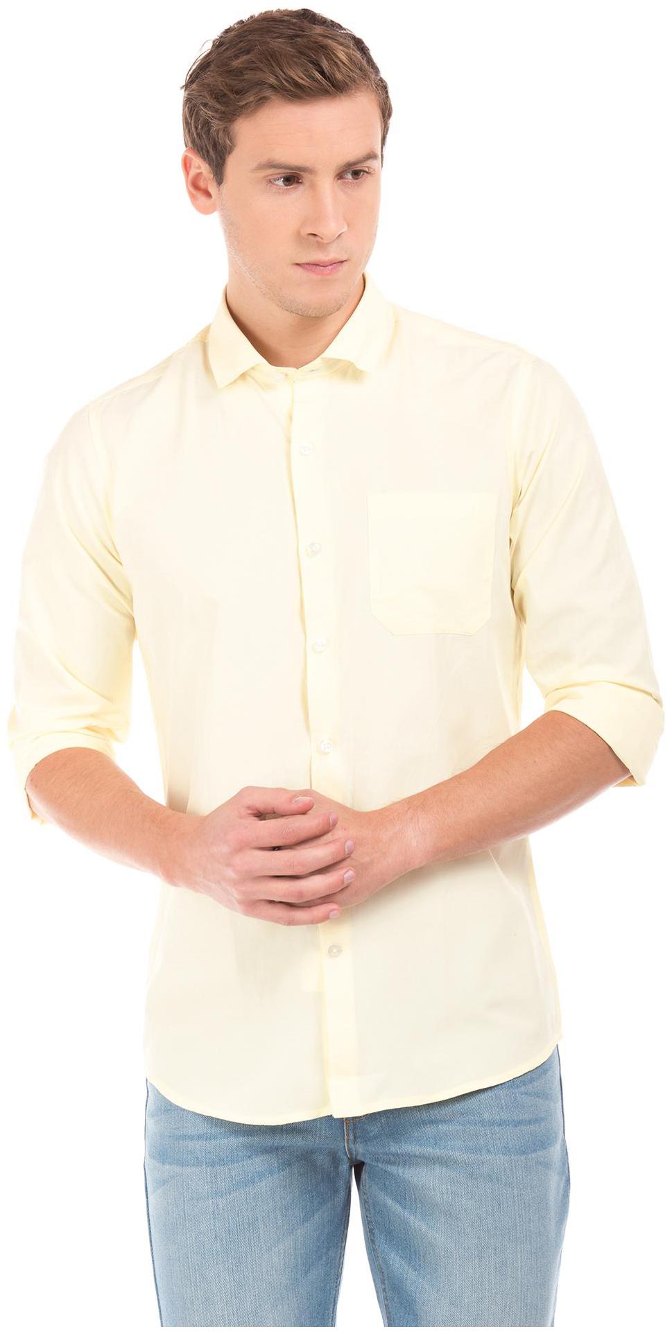 

Excalibur Men Slim fit Formal Shirt - Yellow