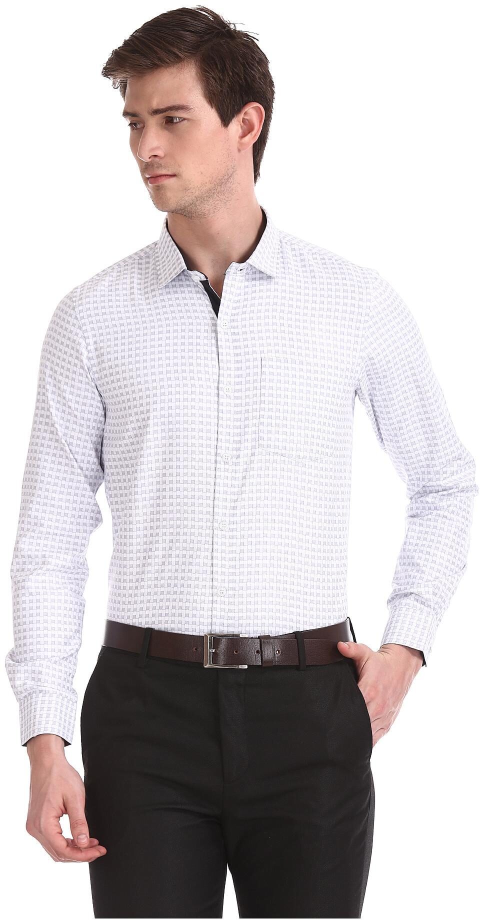 

Excalibur Men Slim fit Formal Shirt - White