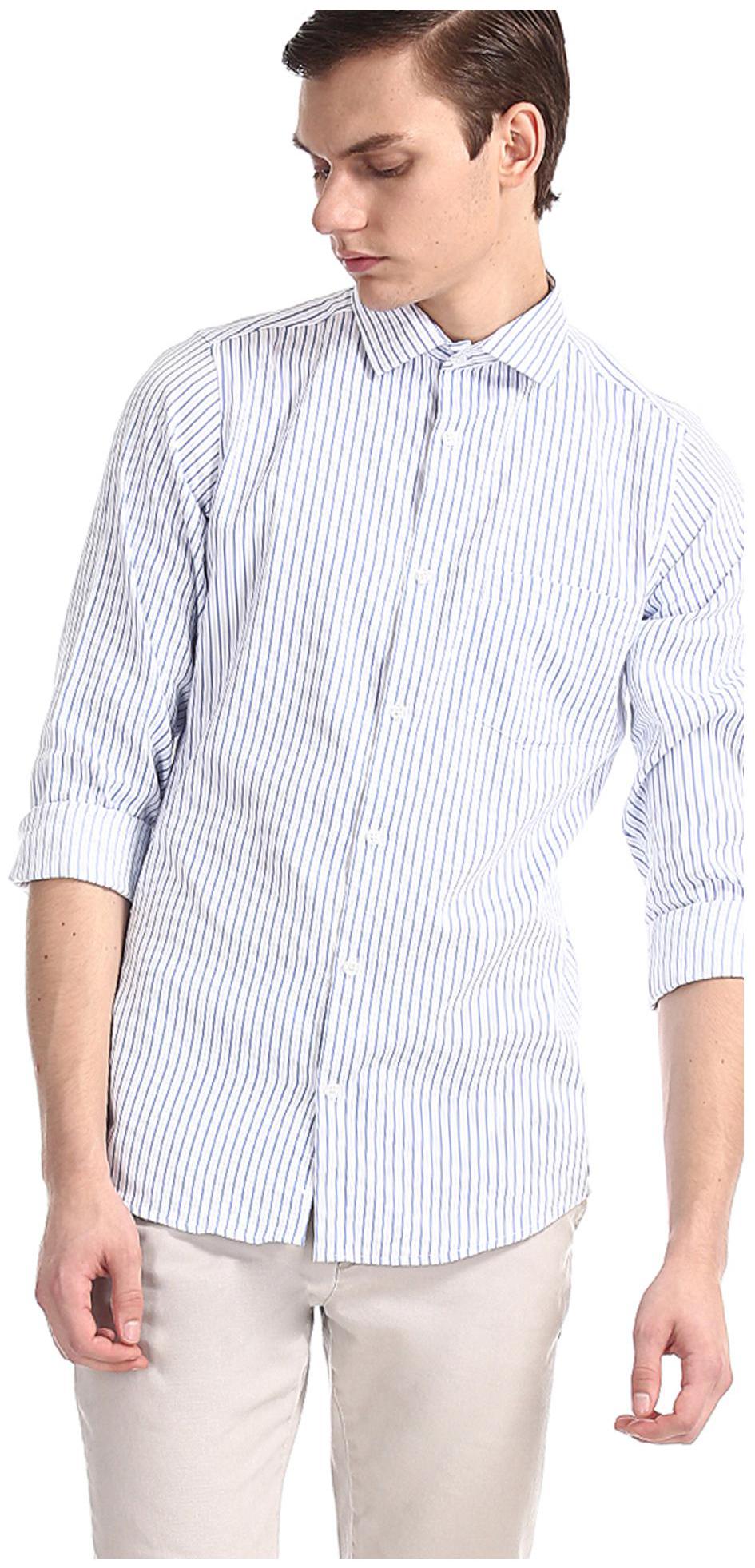 

Excalibur Men Slim fit Formal Shirt - White