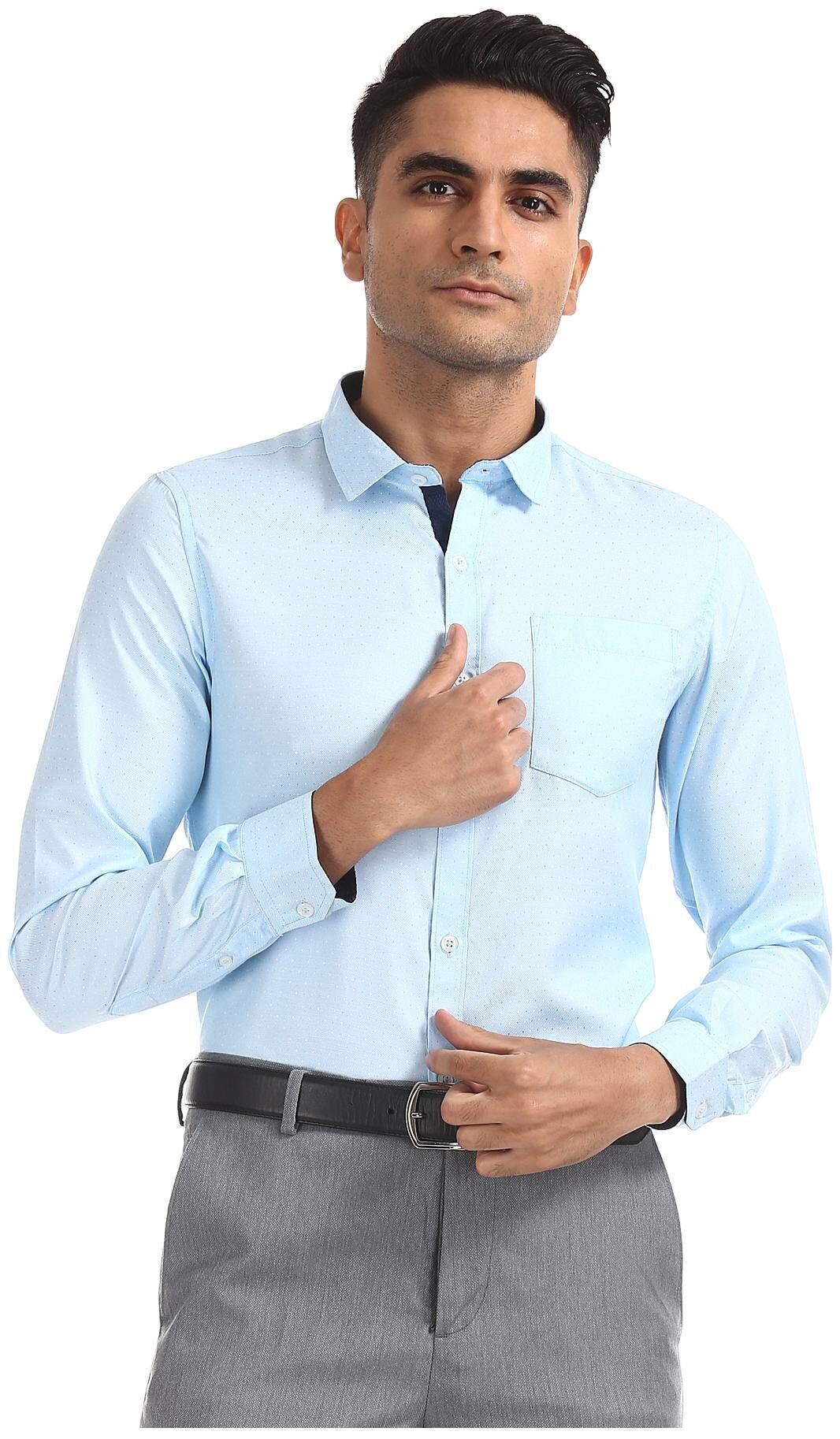 

Excalibur Men Regular fit Formal Shirt - Blue
