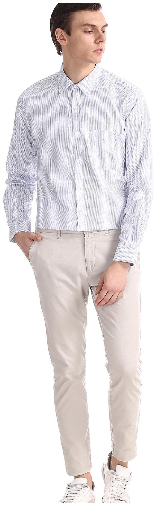 

Excalibur Men Regular fit Formal Shirt - White