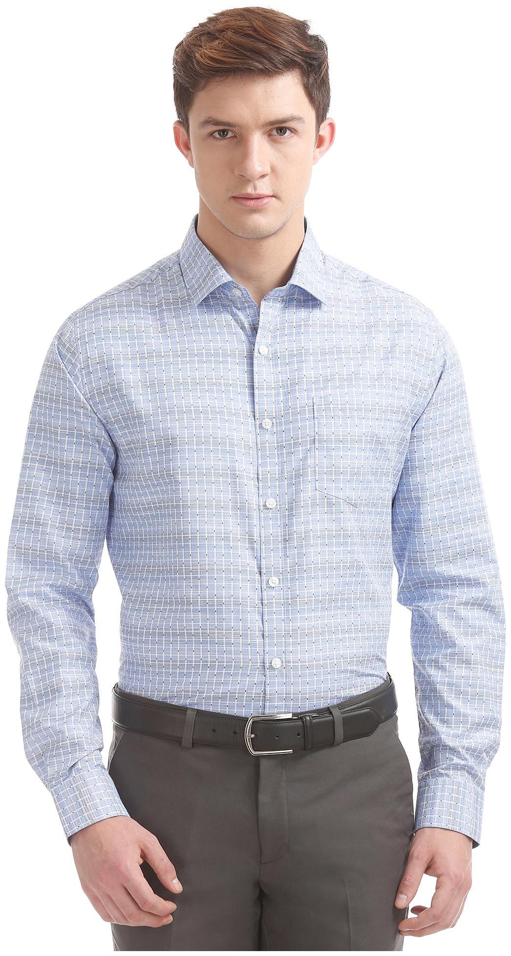 

Excalibur Men Regular fit Formal Shirt - Blue