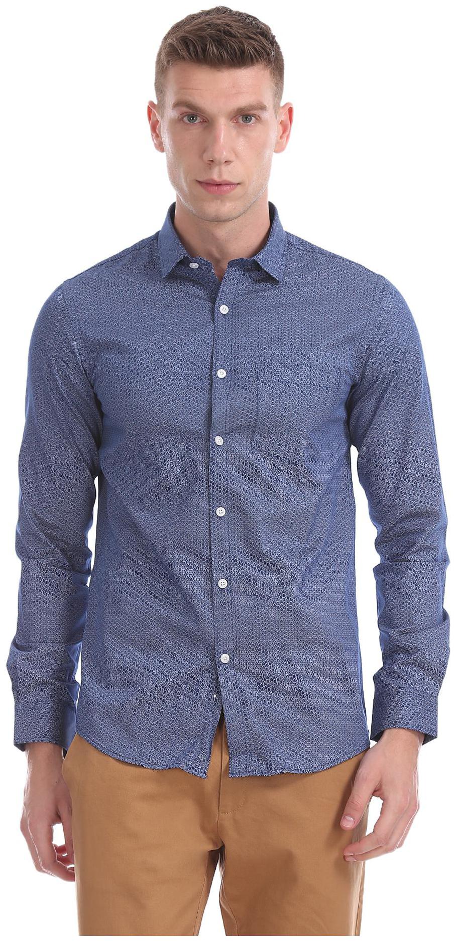 

Excalibur Men Slim fit Formal Shirt - Blue