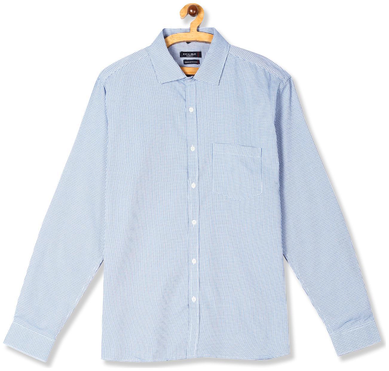 

Excalibur Men Regular fit Formal Shirt - Blue