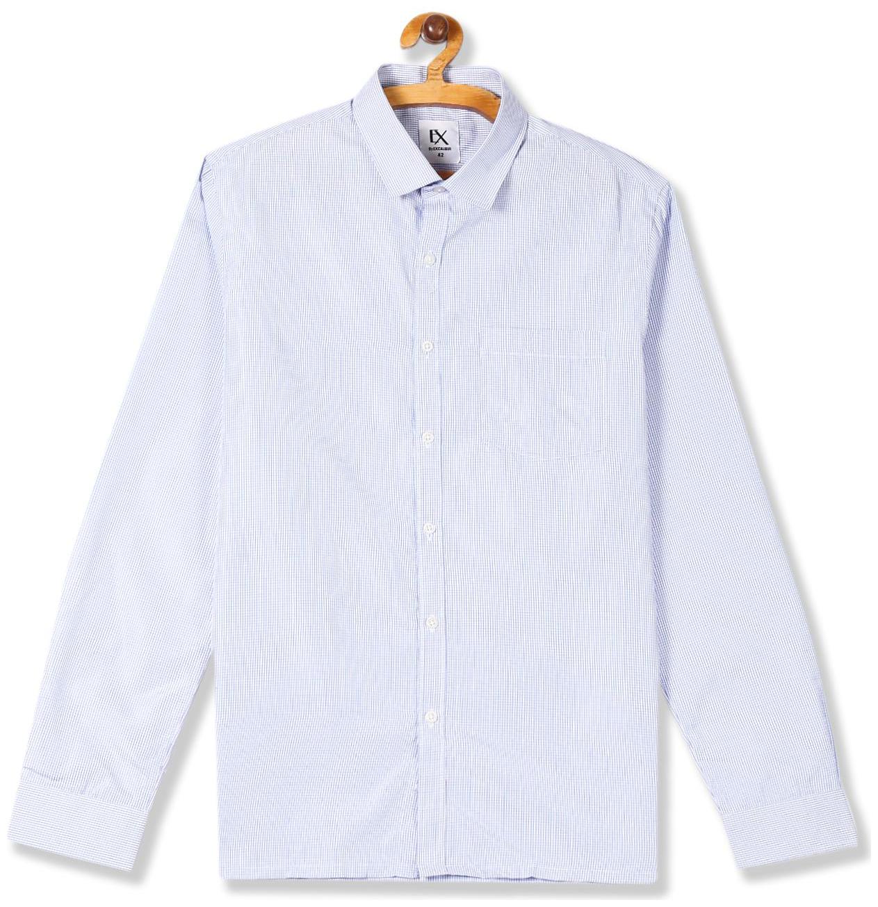 

Excalibur Men Regular fit Formal Shirt - Blue