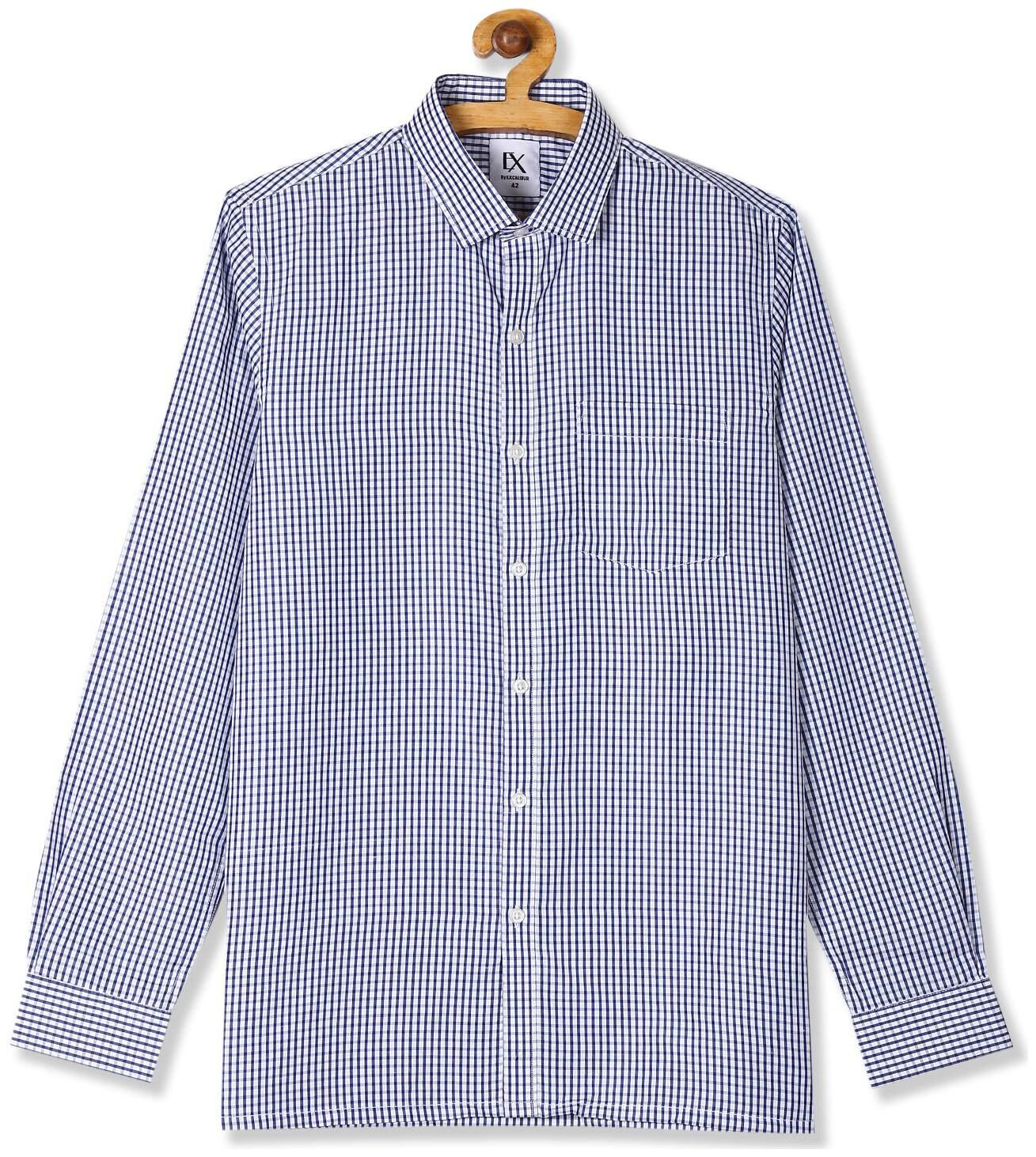 

Excalibur Men Regular fit Formal Shirt - Blue