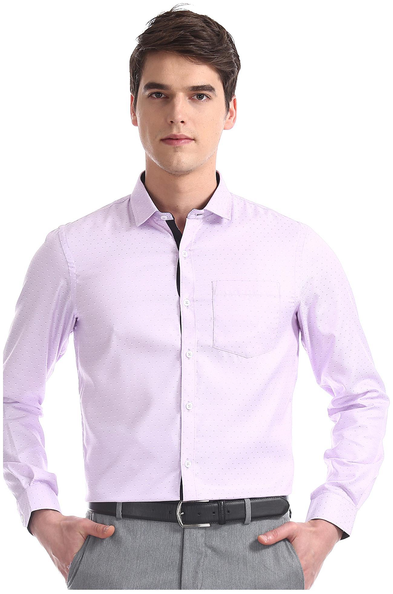 

Excalibur Men Slim fit Formal Shirt - Purple