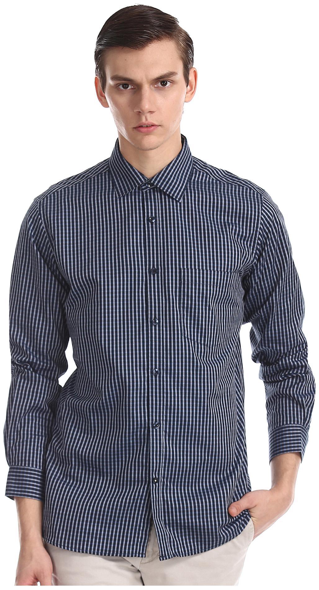 

Excalibur Men Regular fit Formal Shirt - Blue