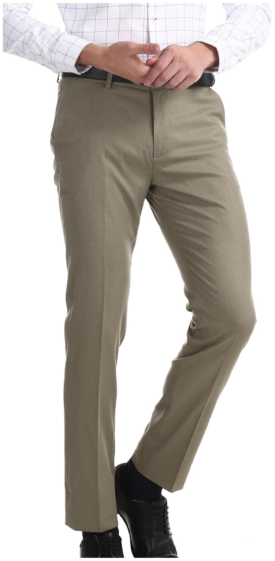 

Excalibur Men Solid Skinny Fit Formal Trouser - Beige
