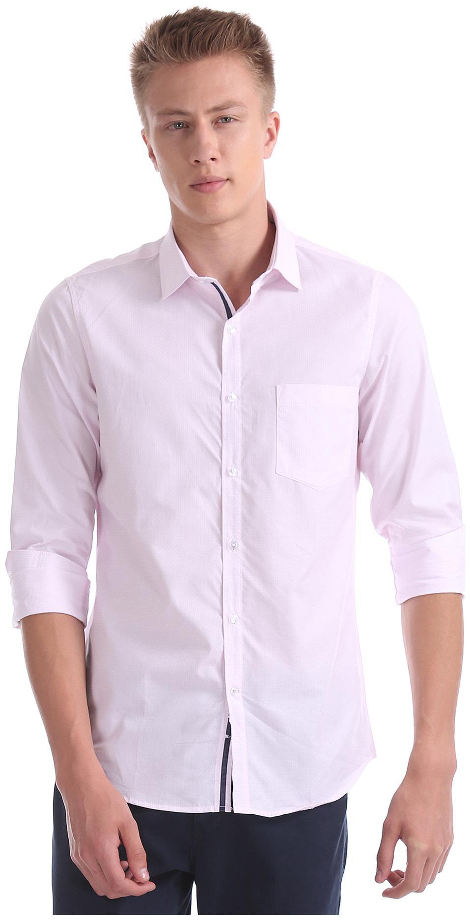 

Excalibur Men Slim fit Formal Shirt - Pink