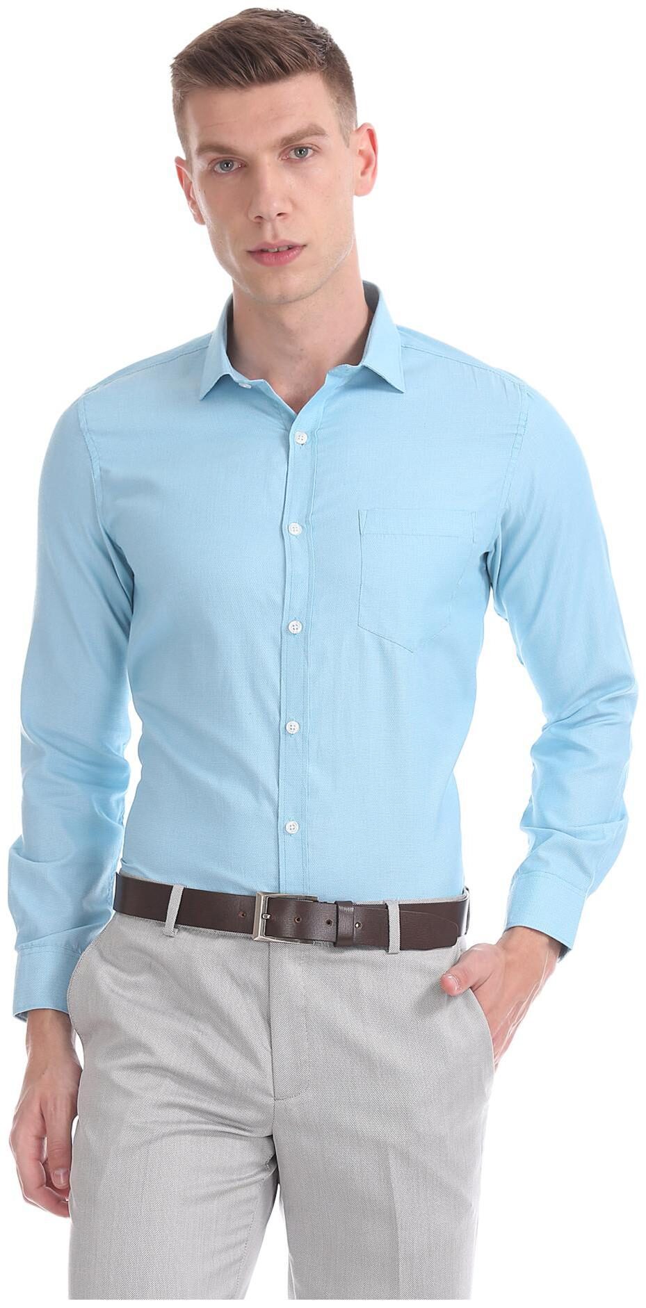 

Excalibur Men Regular fit Formal Shirt - Blue