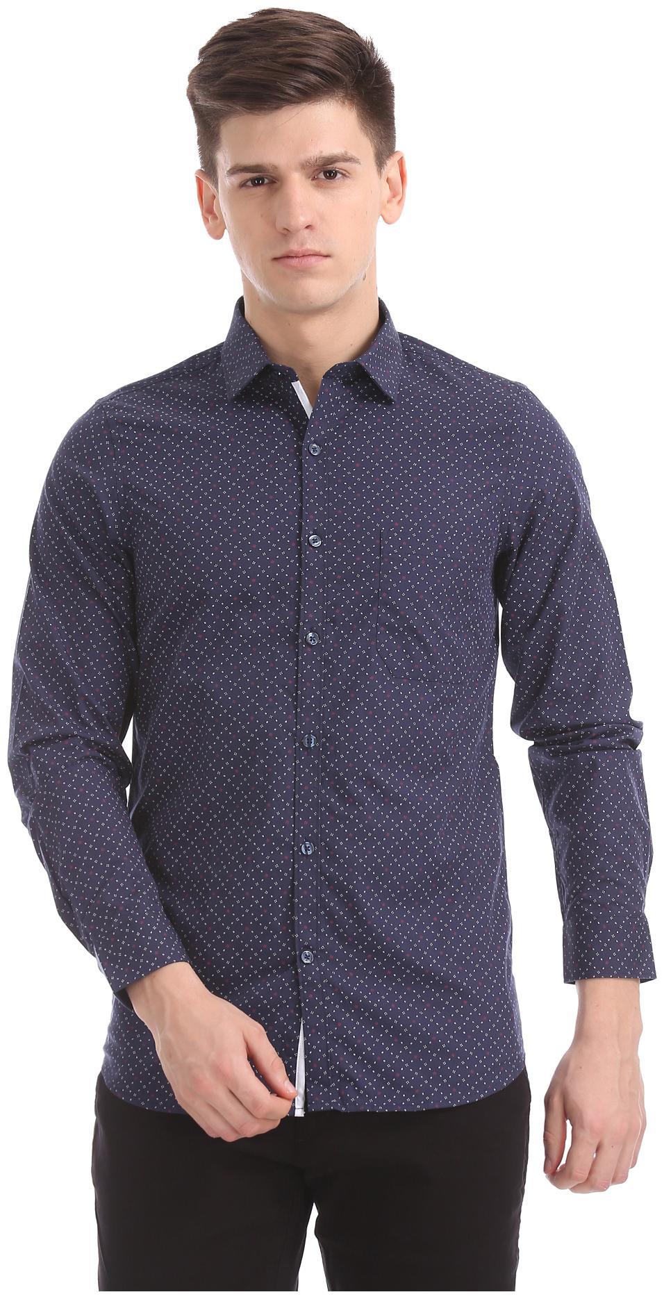 

Excalibur Men Super slim fit Formal Shirt - Blue