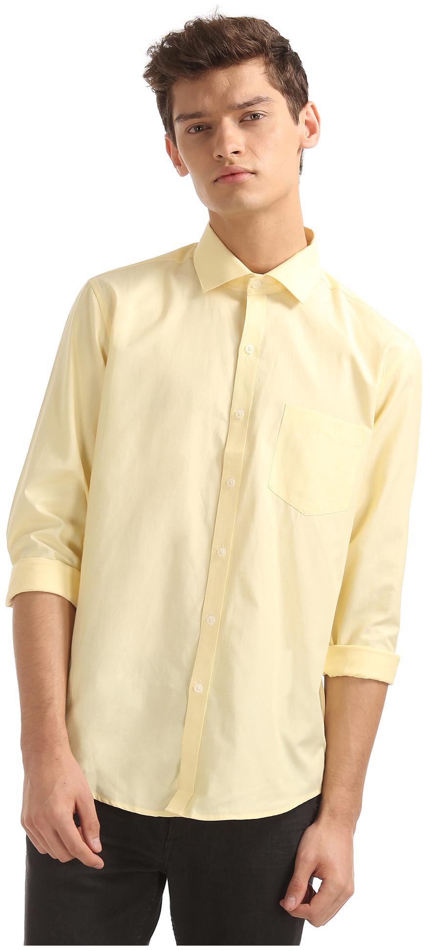 

Excalibur Men Regular fit Formal Shirt - Yellow