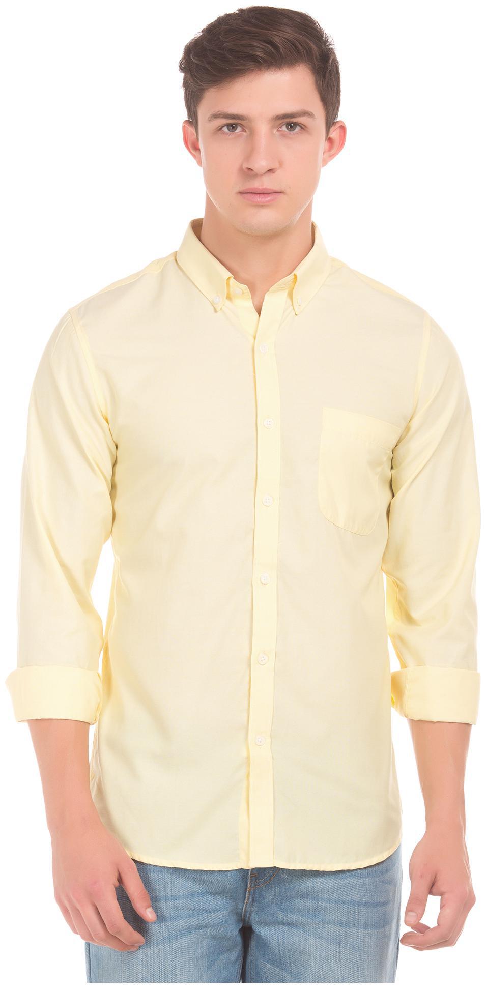

Excalibur Men Slim fit Formal Shirt - Yellow