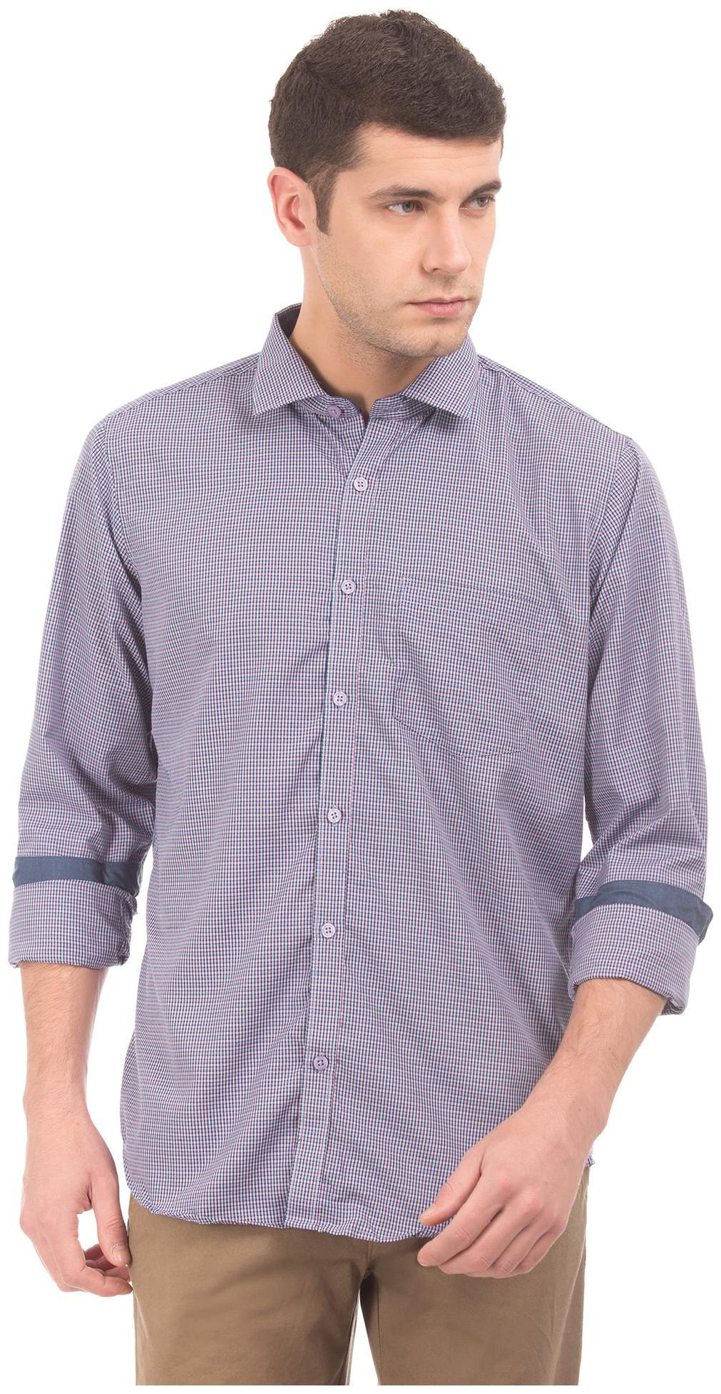 

Excalibur Men Slim fit Formal Shirt - Pink