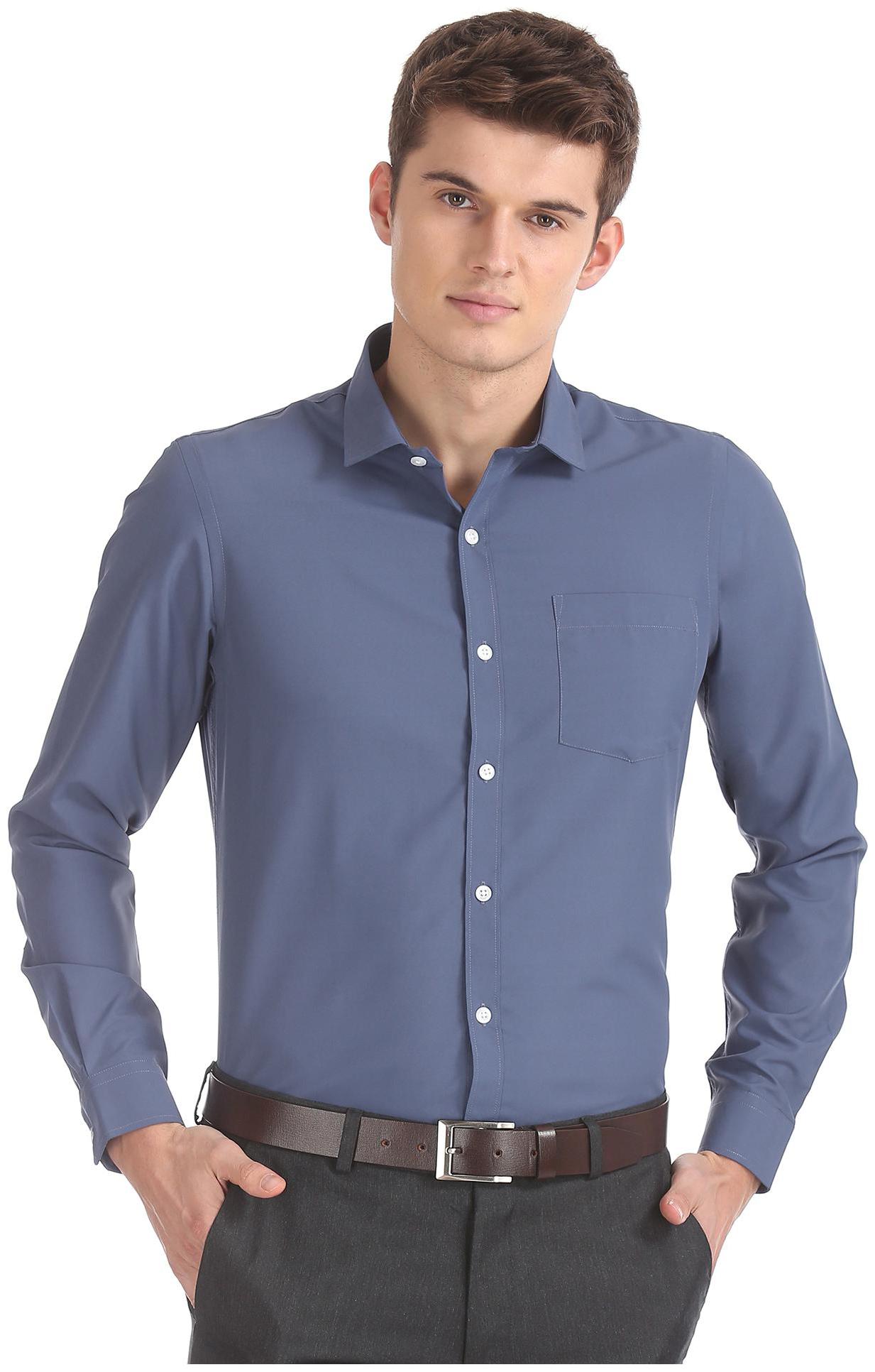 

Excalibur Men Regular fit Formal Shirt - Blue