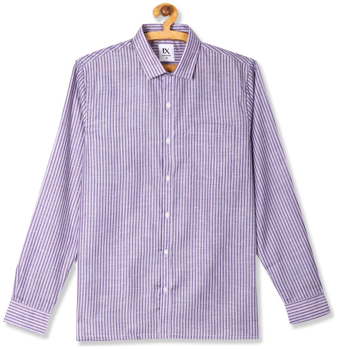 

Excalibur Men Regular fit Formal Shirt - Purple