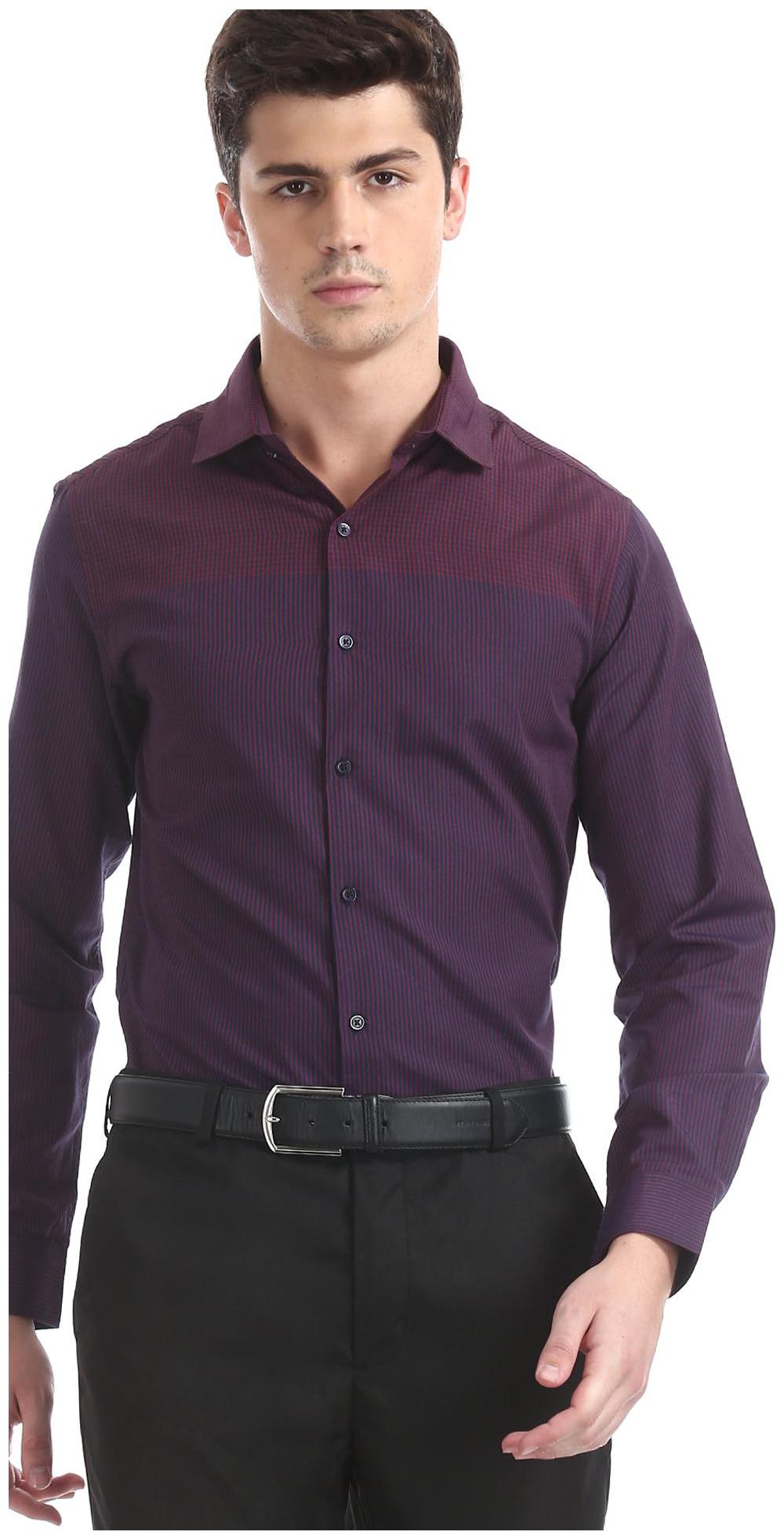 

Excalibur Men Slim fit Formal Shirt - Purple