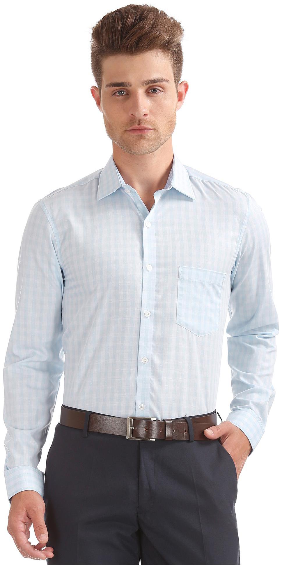 

Excalibur Men Slim fit Formal Shirt - Blue
