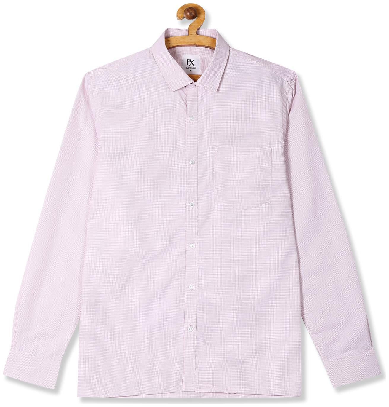 

Excalibur Men Regular fit Formal Shirt - Pink