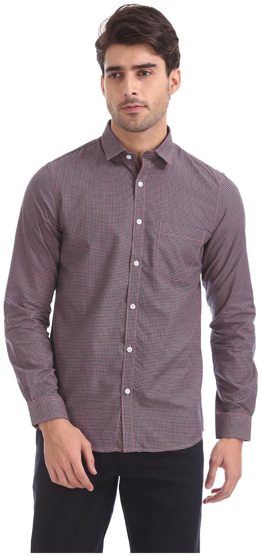 

Excalibur Men Slim fit Formal Shirt - Pink