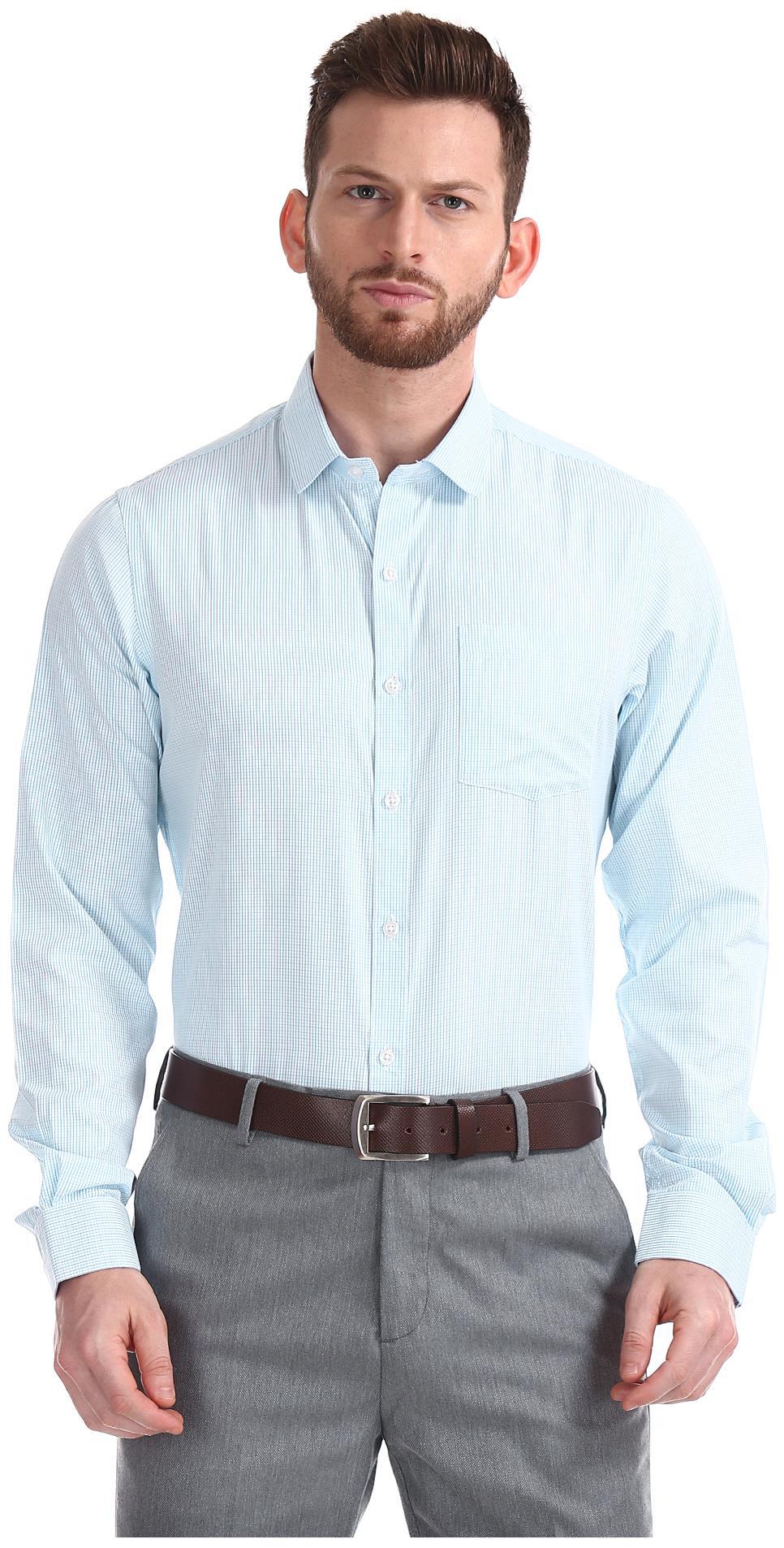 

Excalibur Men Regular fit Formal Shirt - Blue