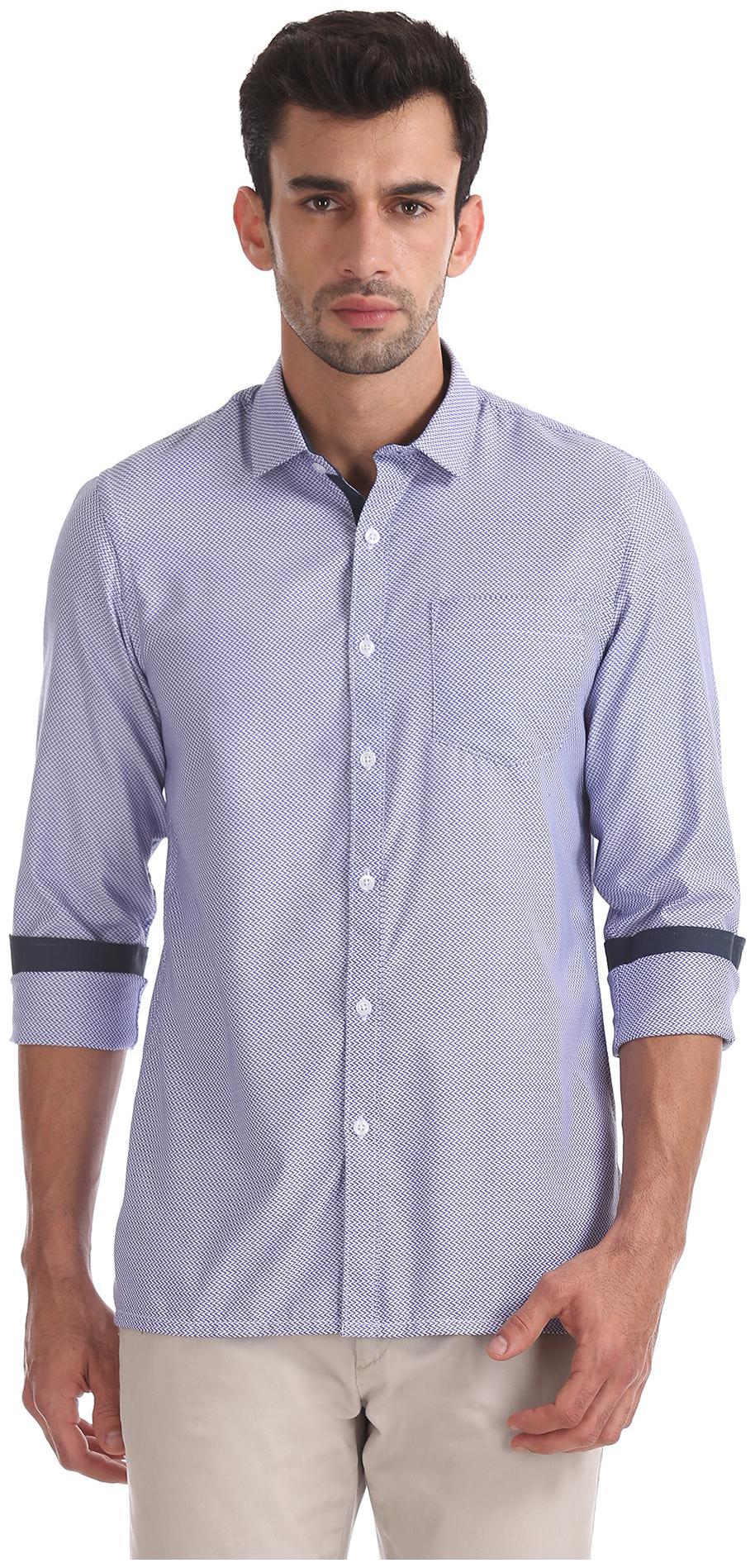 

Excalibur Men Regular fit Formal Shirt - Blue