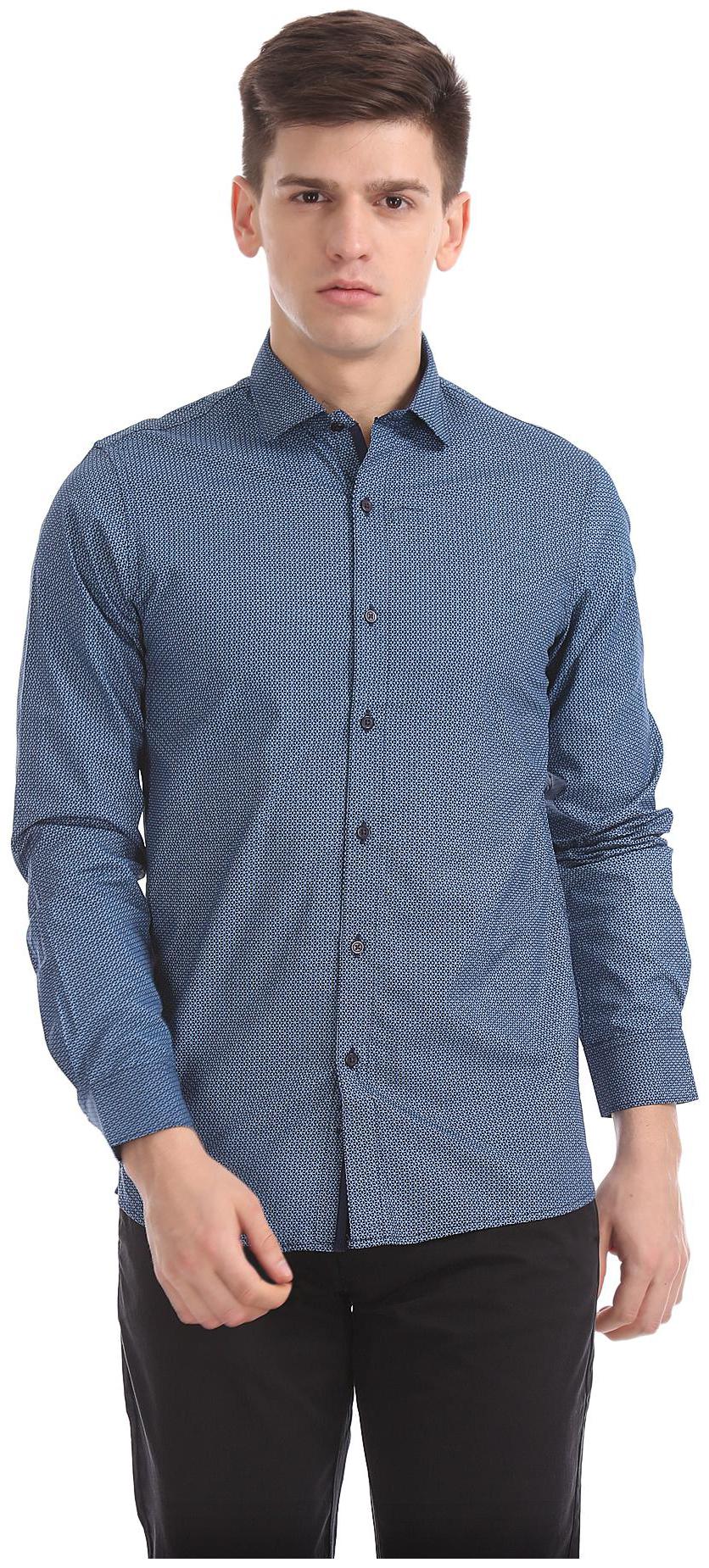 

Excalibur Men Super slim fit Formal Shirt - Blue