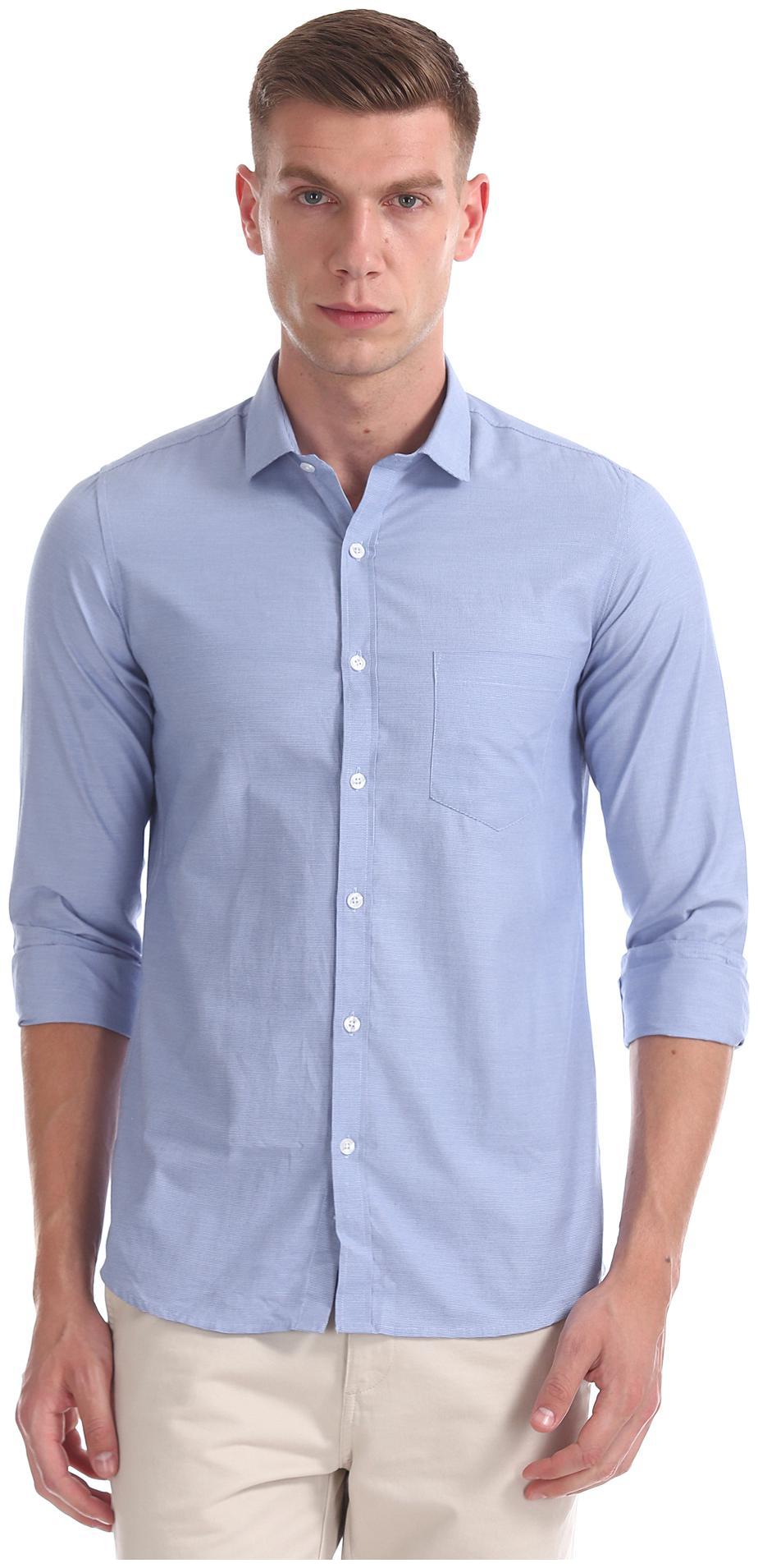 

Excalibur Men Slim fit Formal Shirt - Blue