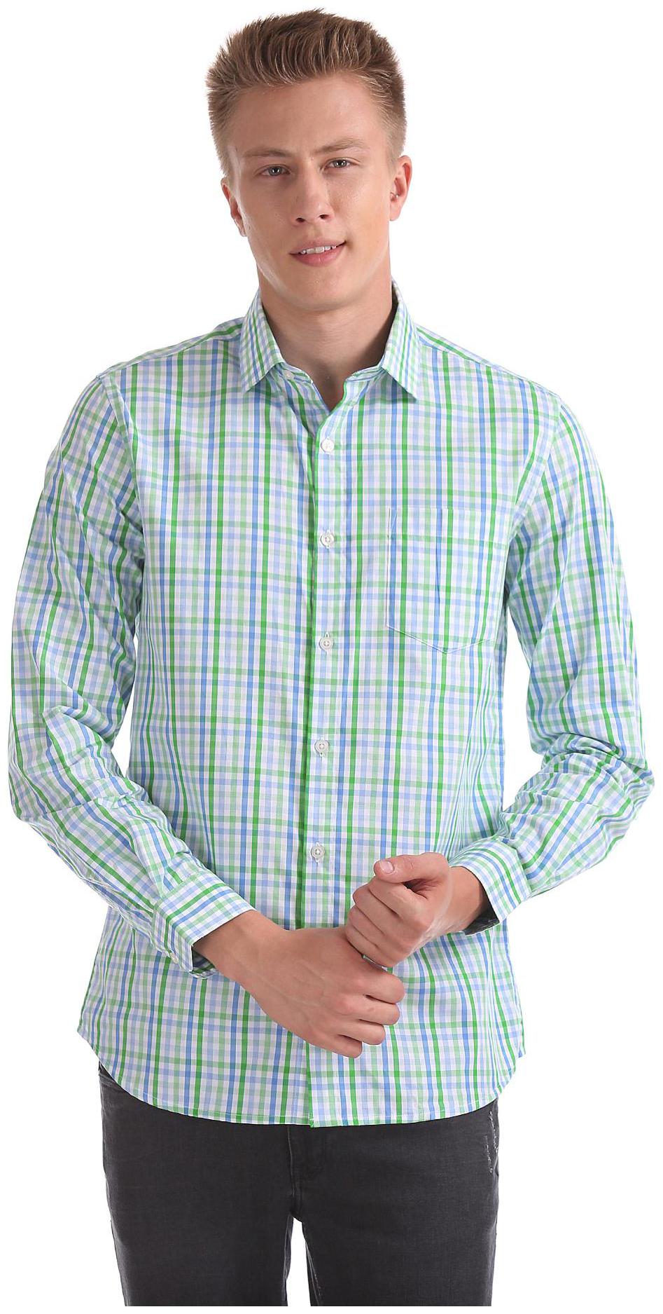 

Excalibur Men Regular fit Formal Shirt - Green