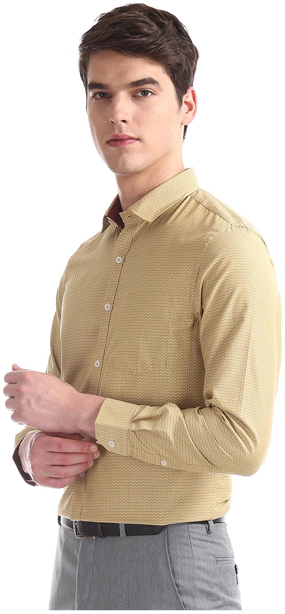 

Excalibur Men Slim fit Formal Shirt - Brown