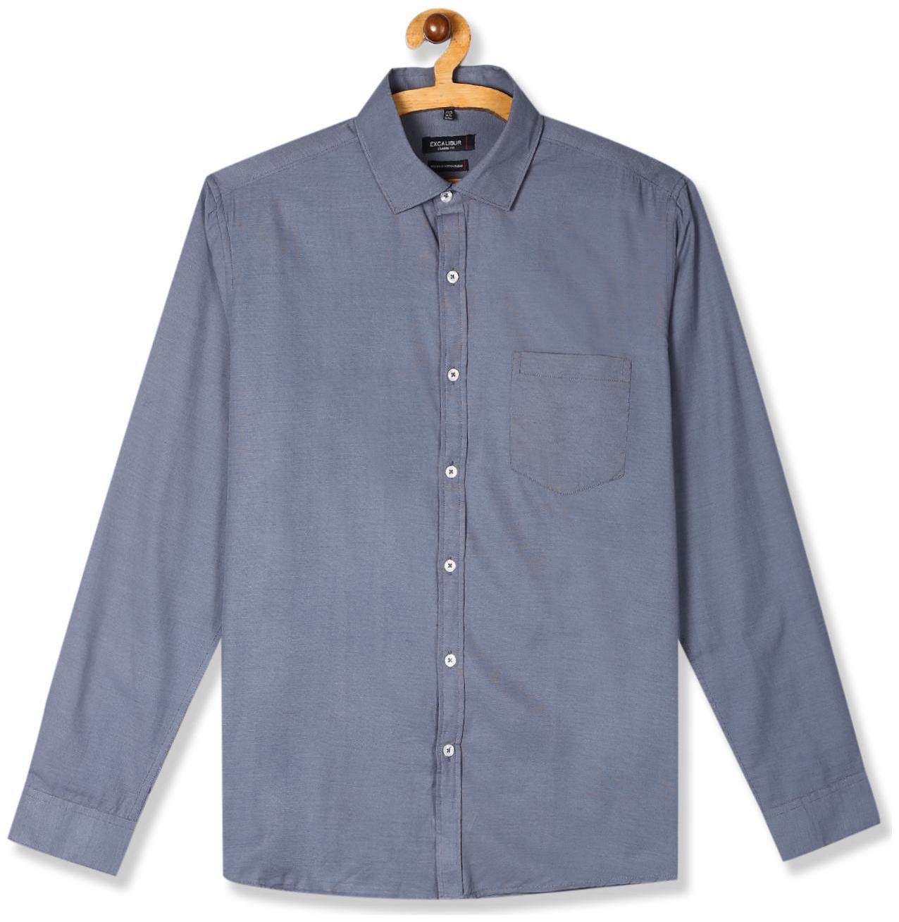 

Excalibur Men Regular fit Formal Shirt - Blue