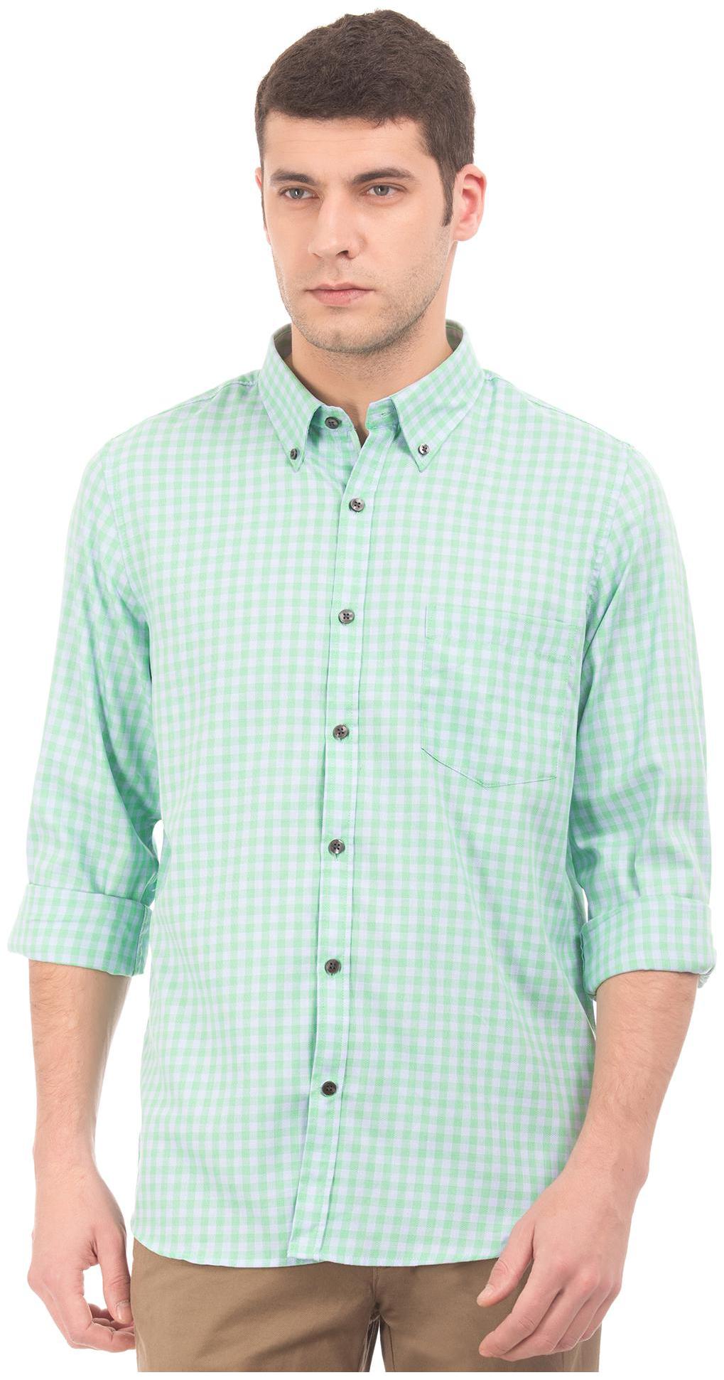 

Excalibur Men Slim fit Formal Shirt - Green