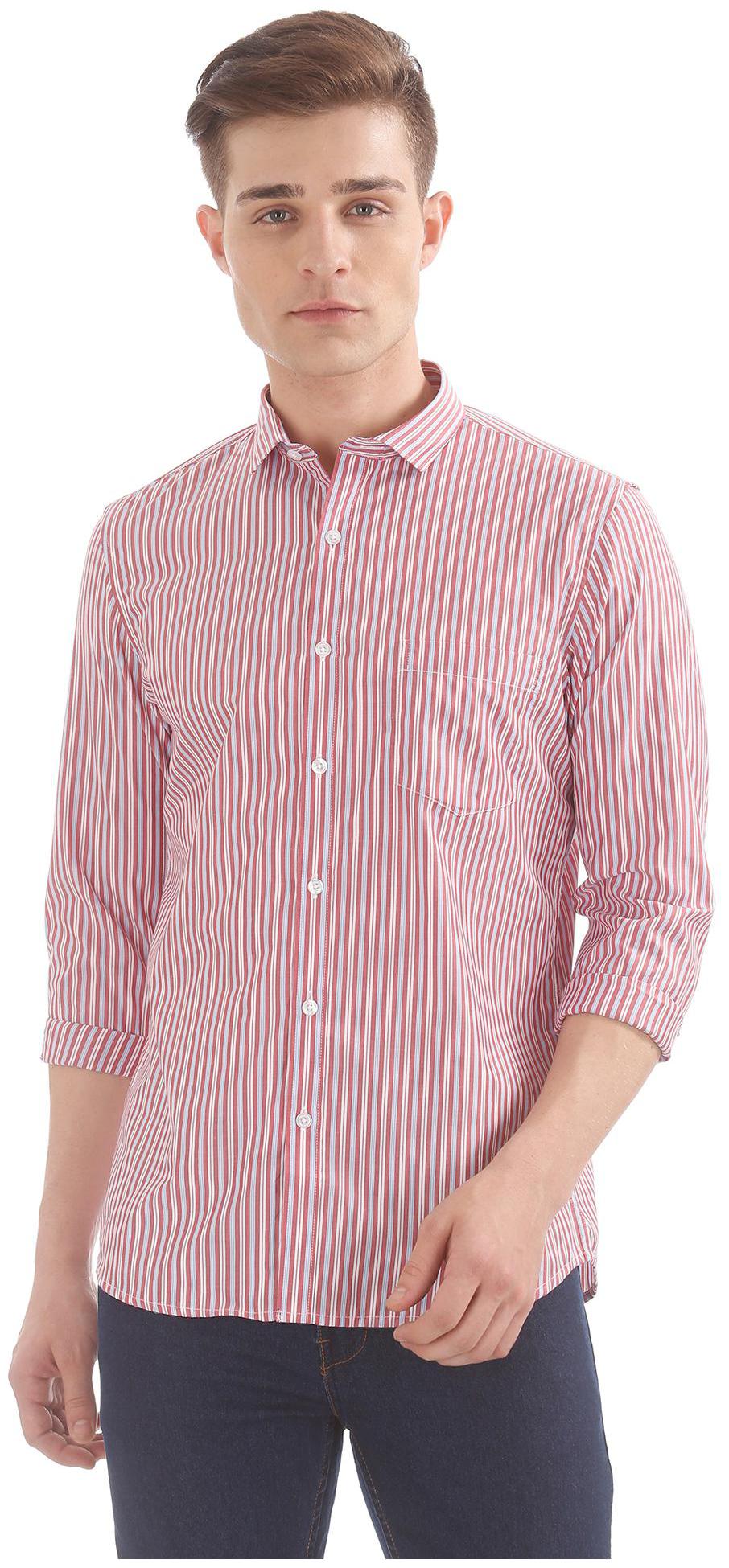 

Excalibur Men Slim fit Formal Shirt - Red