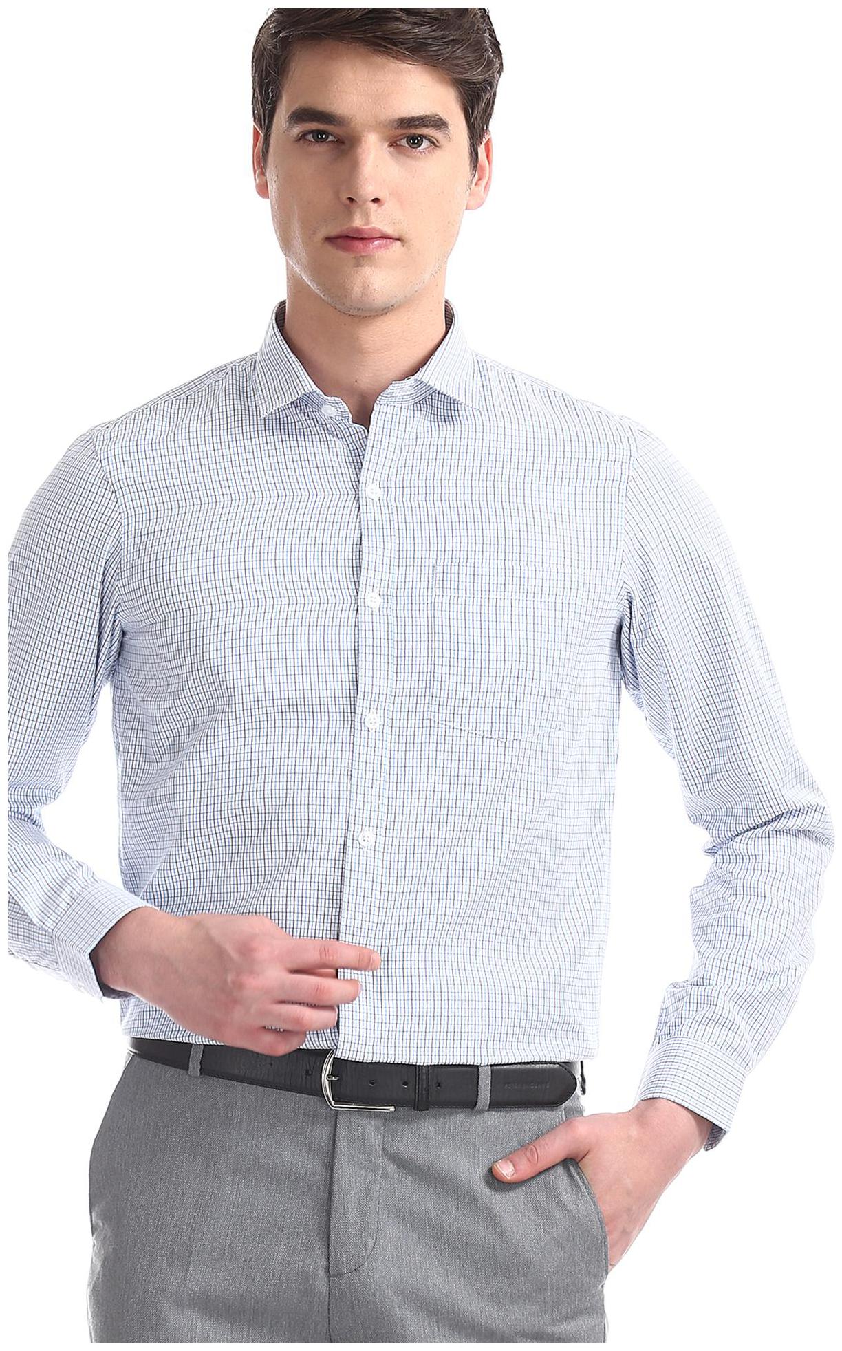 

Excalibur Men Regular fit Formal Shirt - Blue