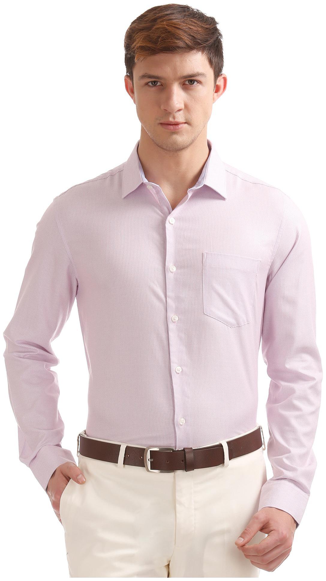

Excalibur Men Regular fit Formal Shirt - Pink