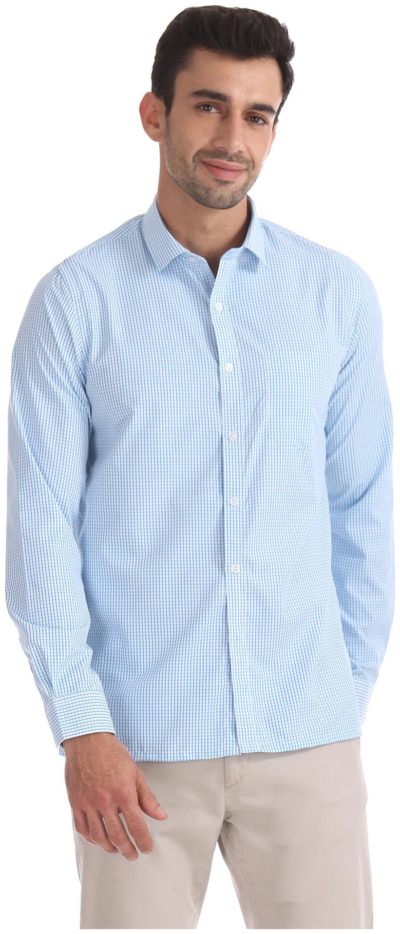 

Excalibur Men Multi Checked Slim Fit Casual Shirt