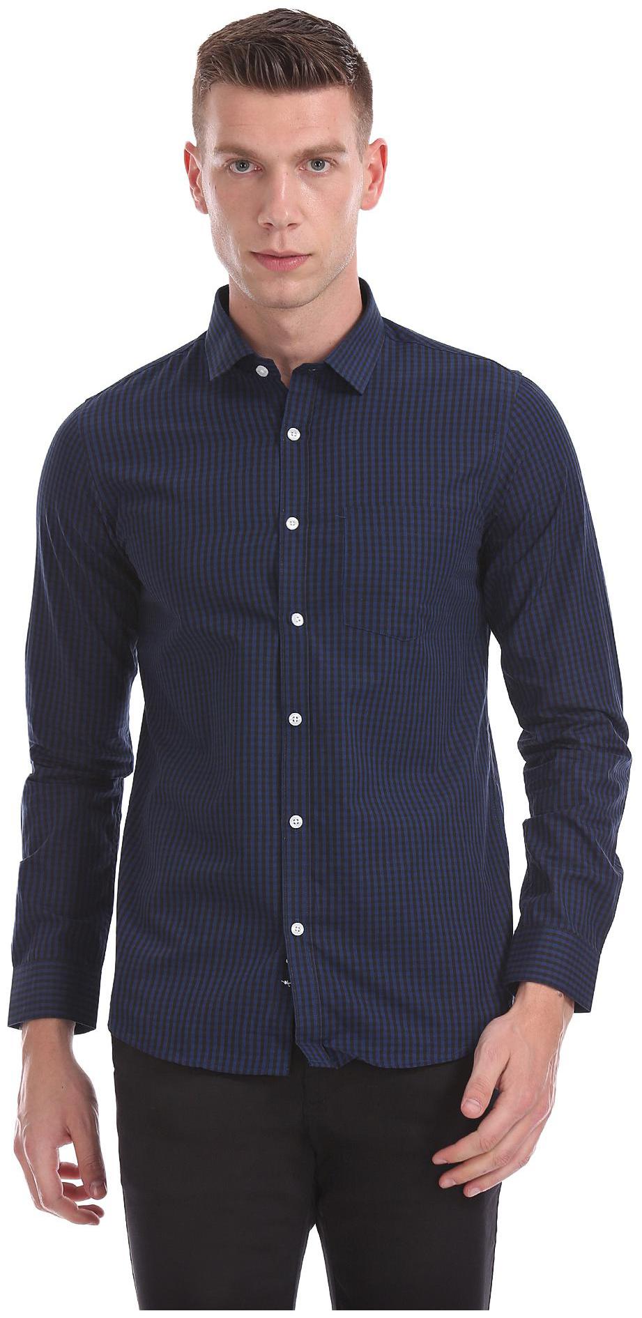 

Excalibur Men Slim fit Formal Shirt - Blue